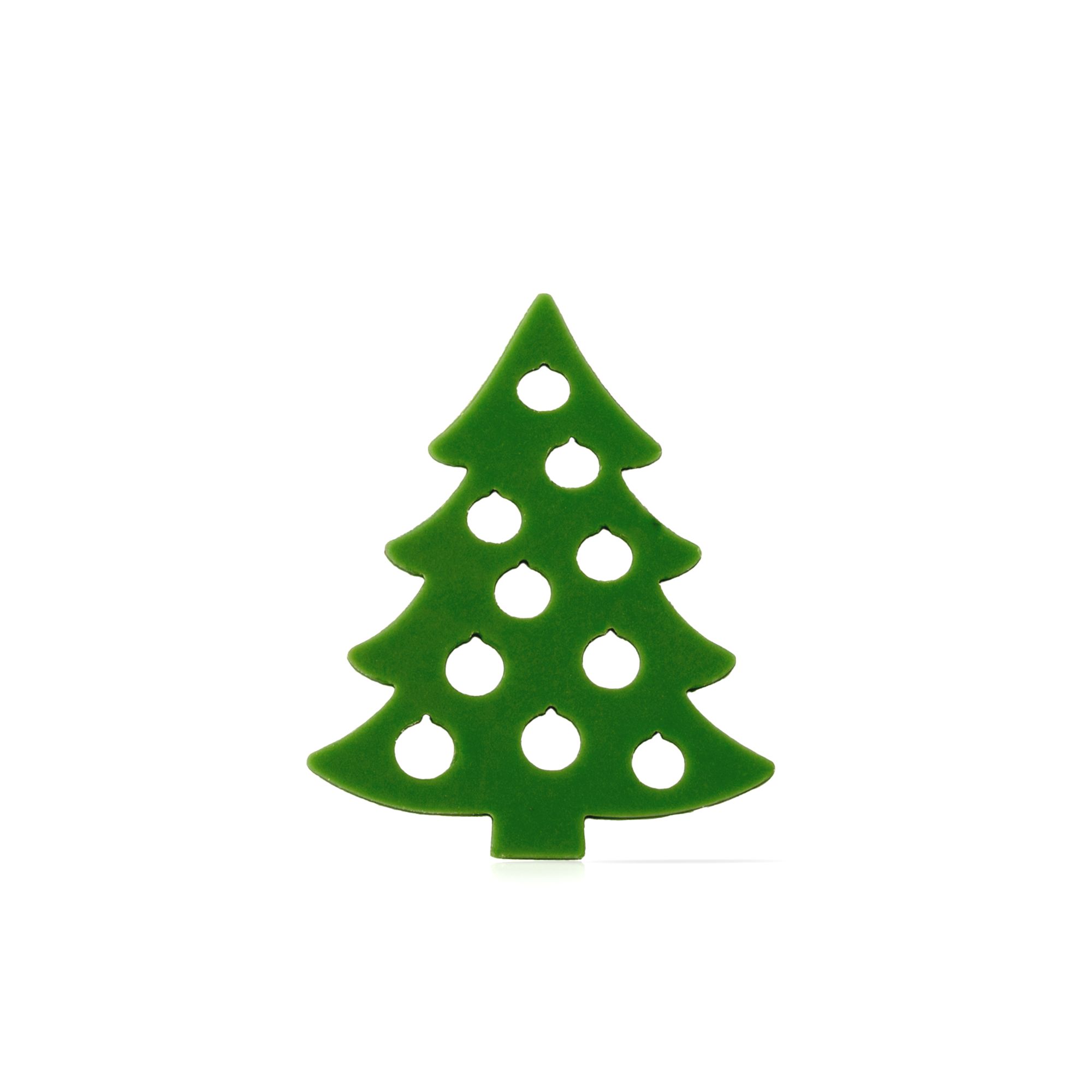 SPITZEN WEIHNACHTSBAUM AUFLEGER, WEISSE SCHOKOLADE GEFÄRBT