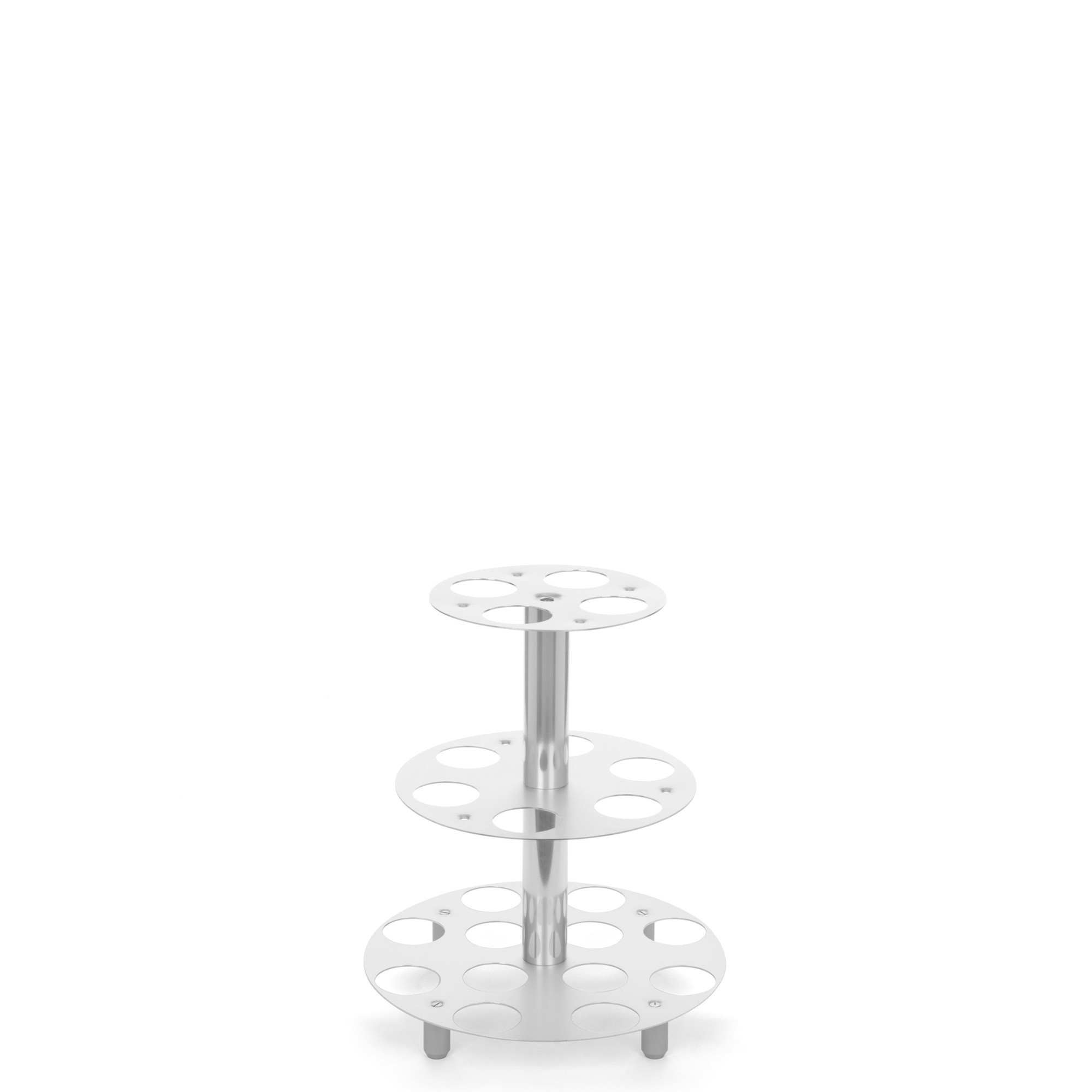 CUPCAKE TOWER CLASSIC 3 ALUMINIUM SILBER