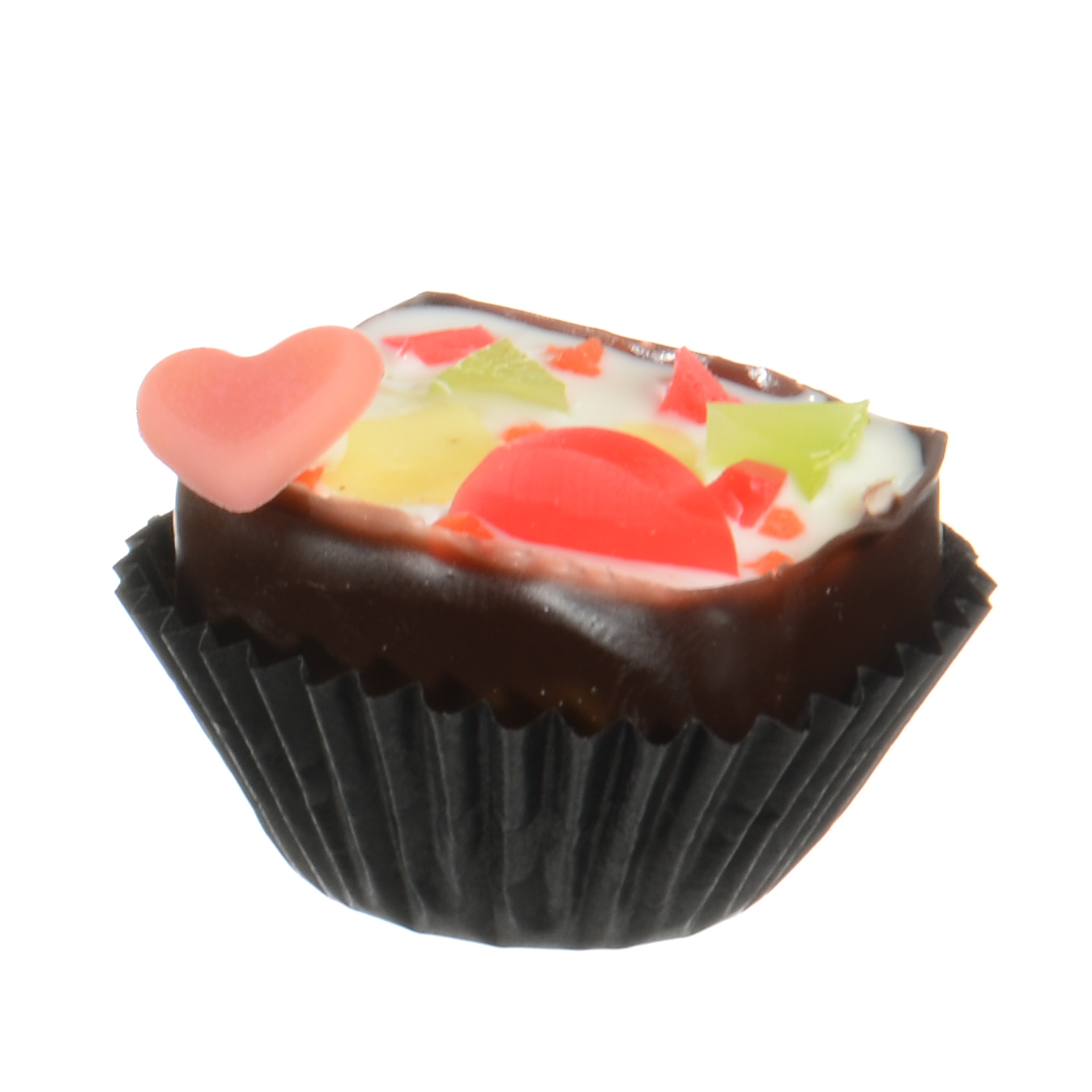 BUNTE KLEINE HERZEN, WEISSE SCHOKOLADE BUNTE KLEINE HERZEN, WEISSE SCHOKOLADE