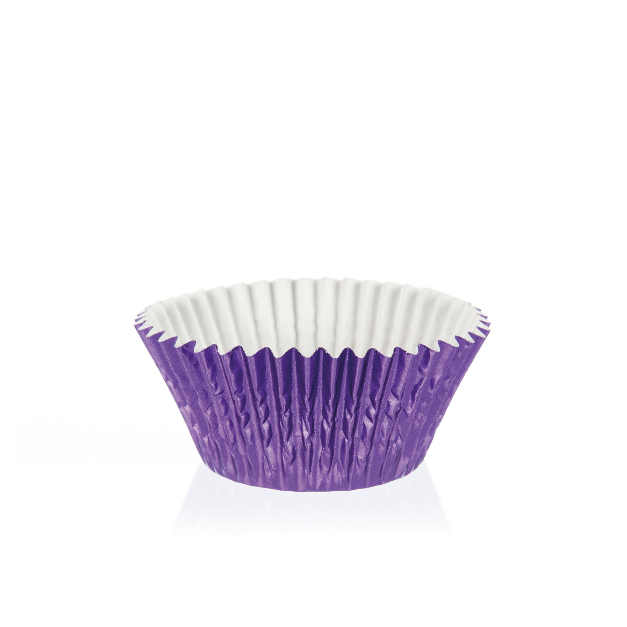 HELLLILA METALLIC CUPCAKE- & MUFFINKAPSELN, FOLIELAMINIERTER PERGAMENTERSATZ FETTDICHT