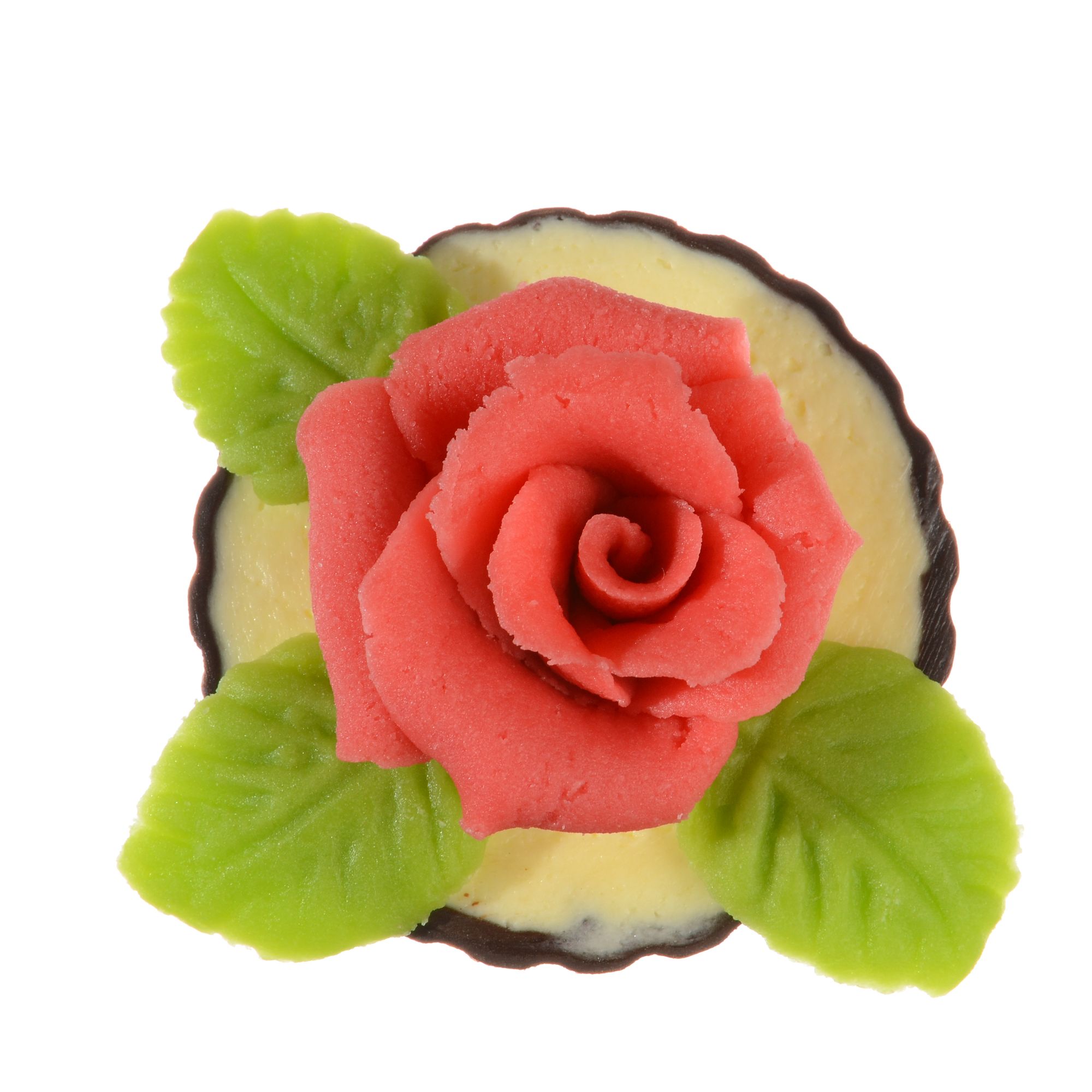ROTE ROSEN MITTELGROSS, MARZIPAN