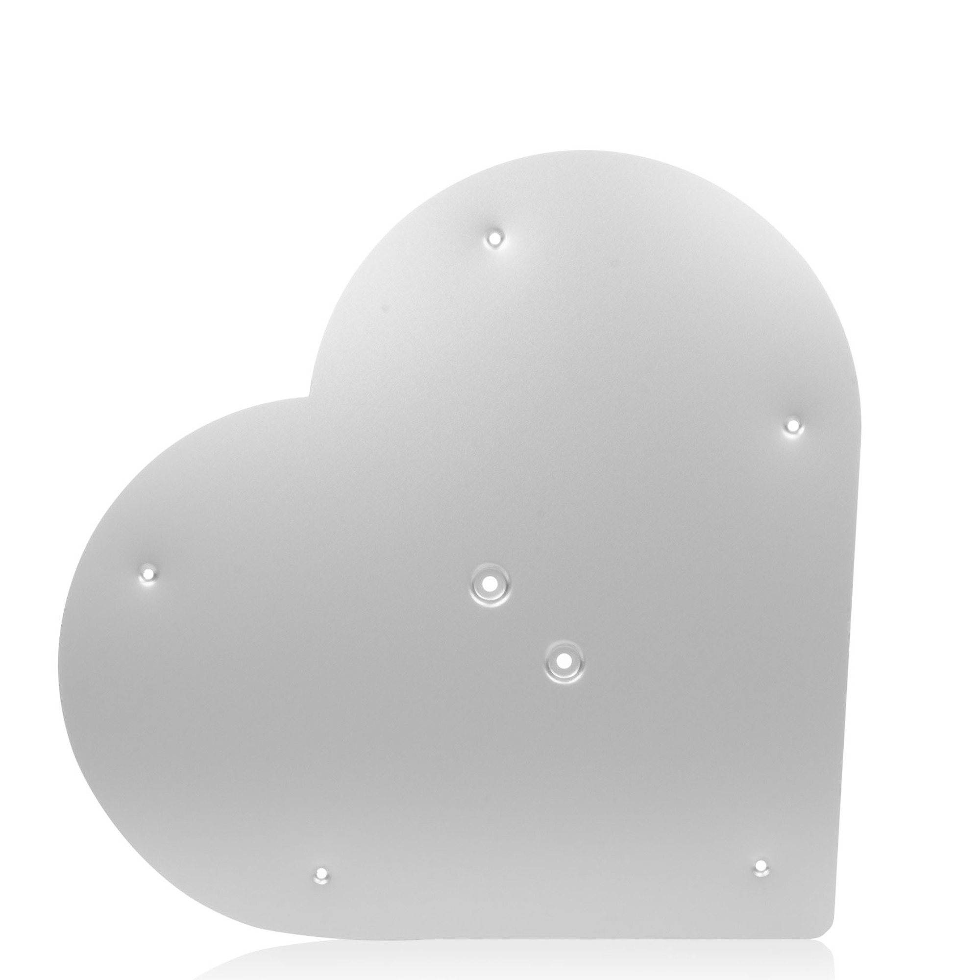 HERZ ETAGERENPLATTE 50 X 54 CM ALUMINIUM SILBER