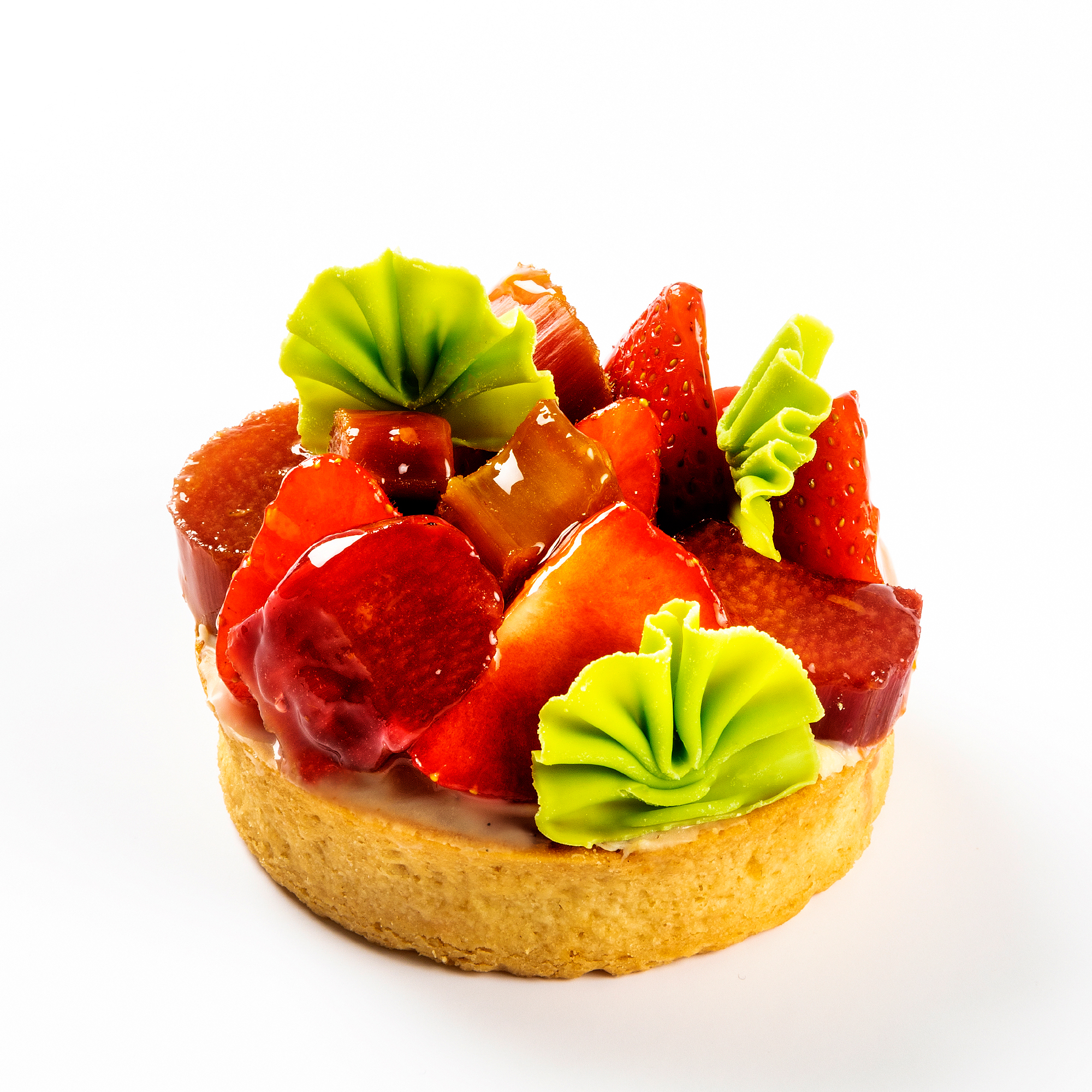 KLEINE FÄCHER GRÜN, WEISSE SCHOKOLADE GEFÄRBT