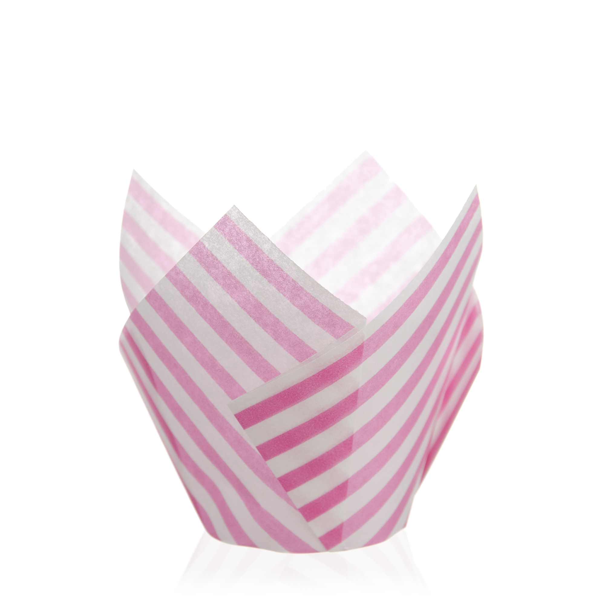 MUFFIN WRAPS WEISS-ROSA, BACKPAPIER FORMGEPRESST