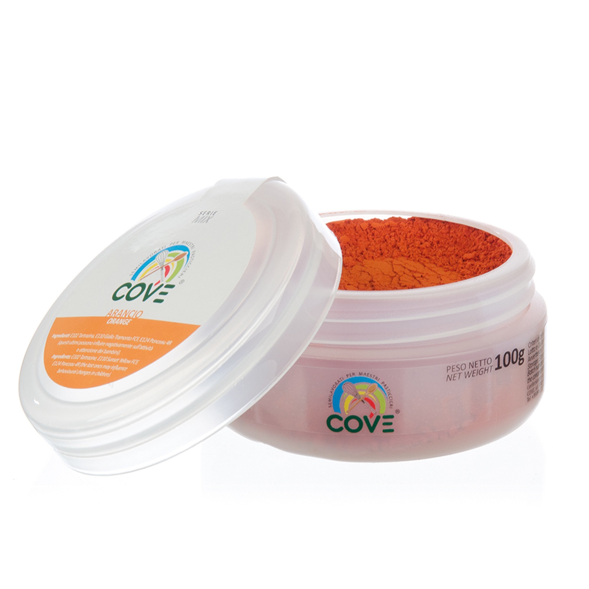 ORANGE LEBENSMITTELFARBE IN PULVERFORM, WASSERLÖSLICH