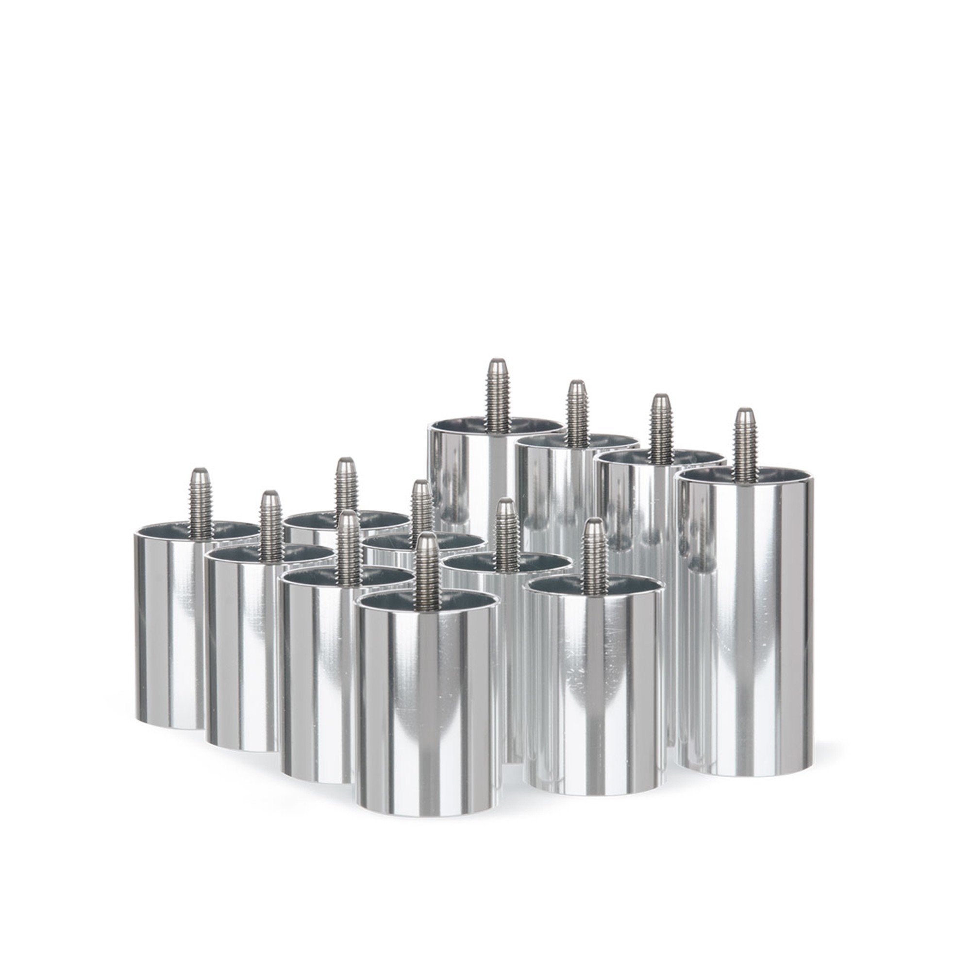 MITTELSÄULEN-STARTSET 12-FACH ALUMINIUM SILBER