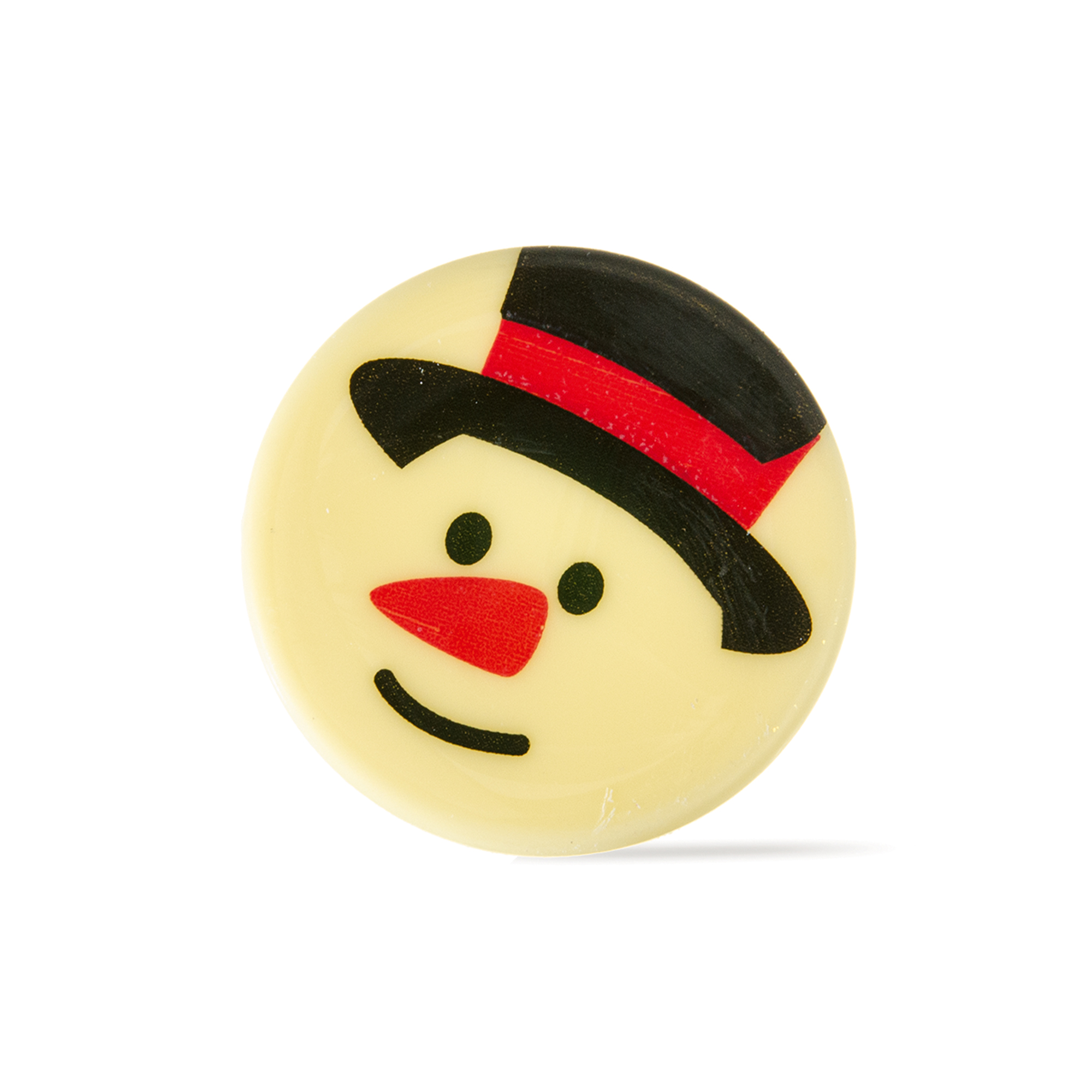 SCHNEEMANN AUFLEGER, WEISSE SCHOKOLADE BEDRUCKT SCHNEEMANN AUFLEGER, WEISSE SCHOKOLADE BEDRUCKT