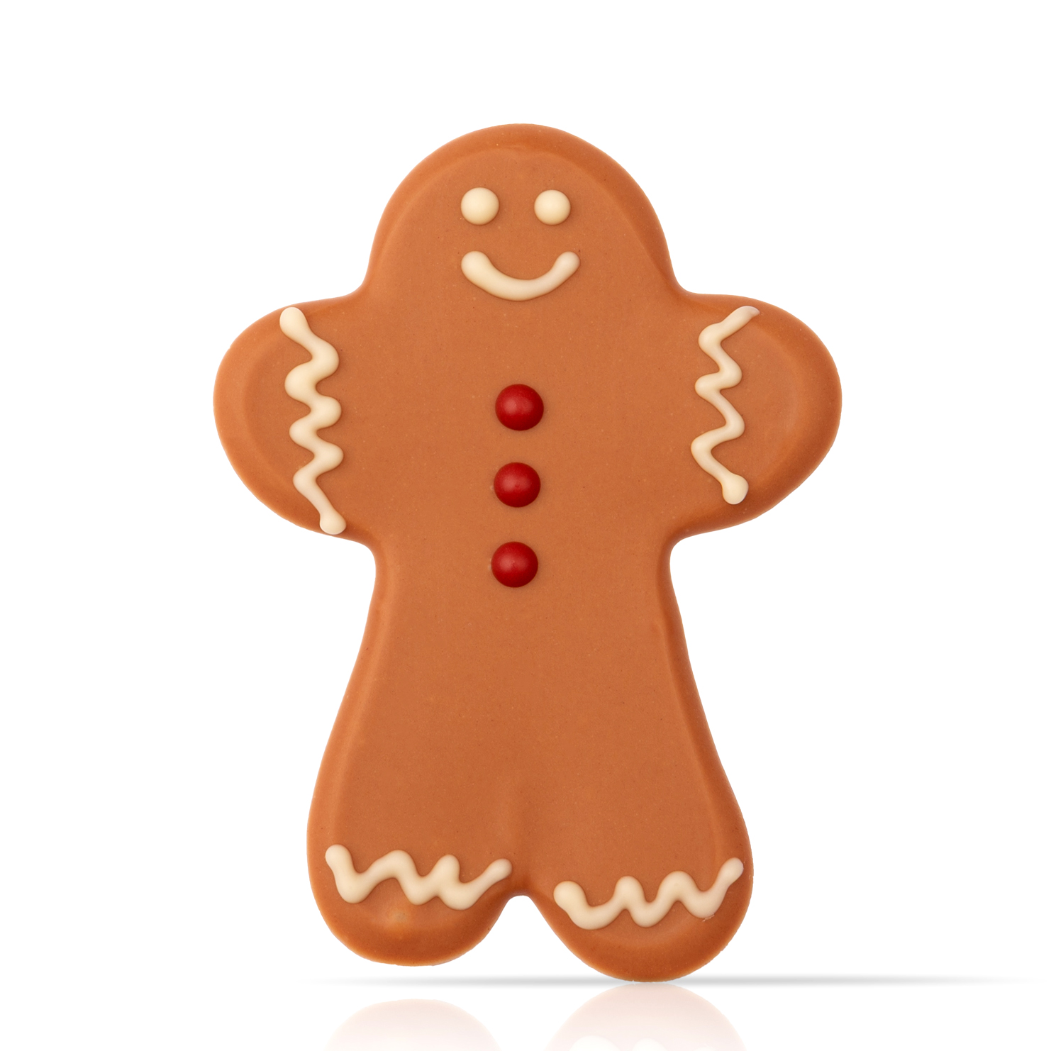 GROSSE LEBKUCHENMÄNNER, WEISSE SCHOKOLADE GEFÄRBT