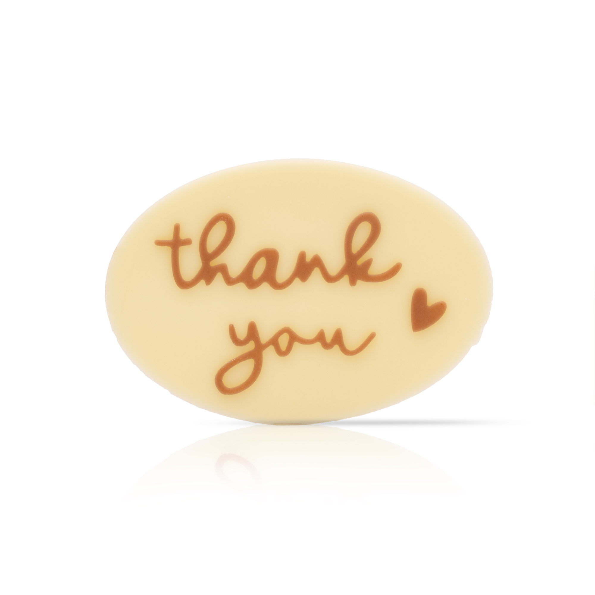AUFLEGER "THANK YOU", WEISSE SCHOKOLADE