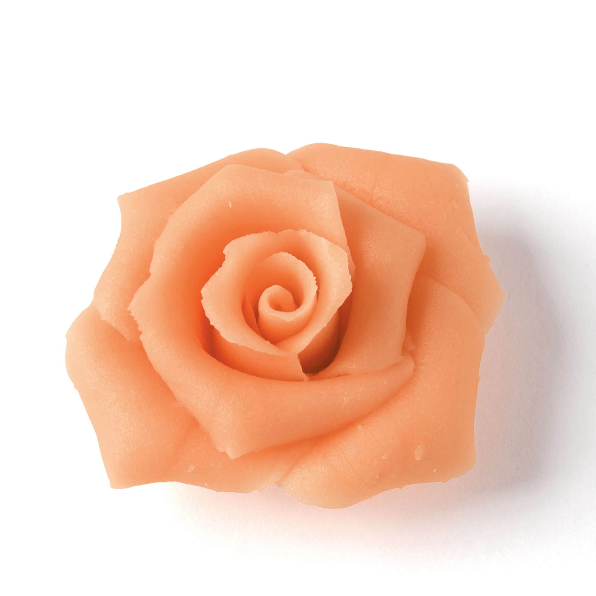 LACHSFARBIGE ROSEN GROSS, MARZIPAN