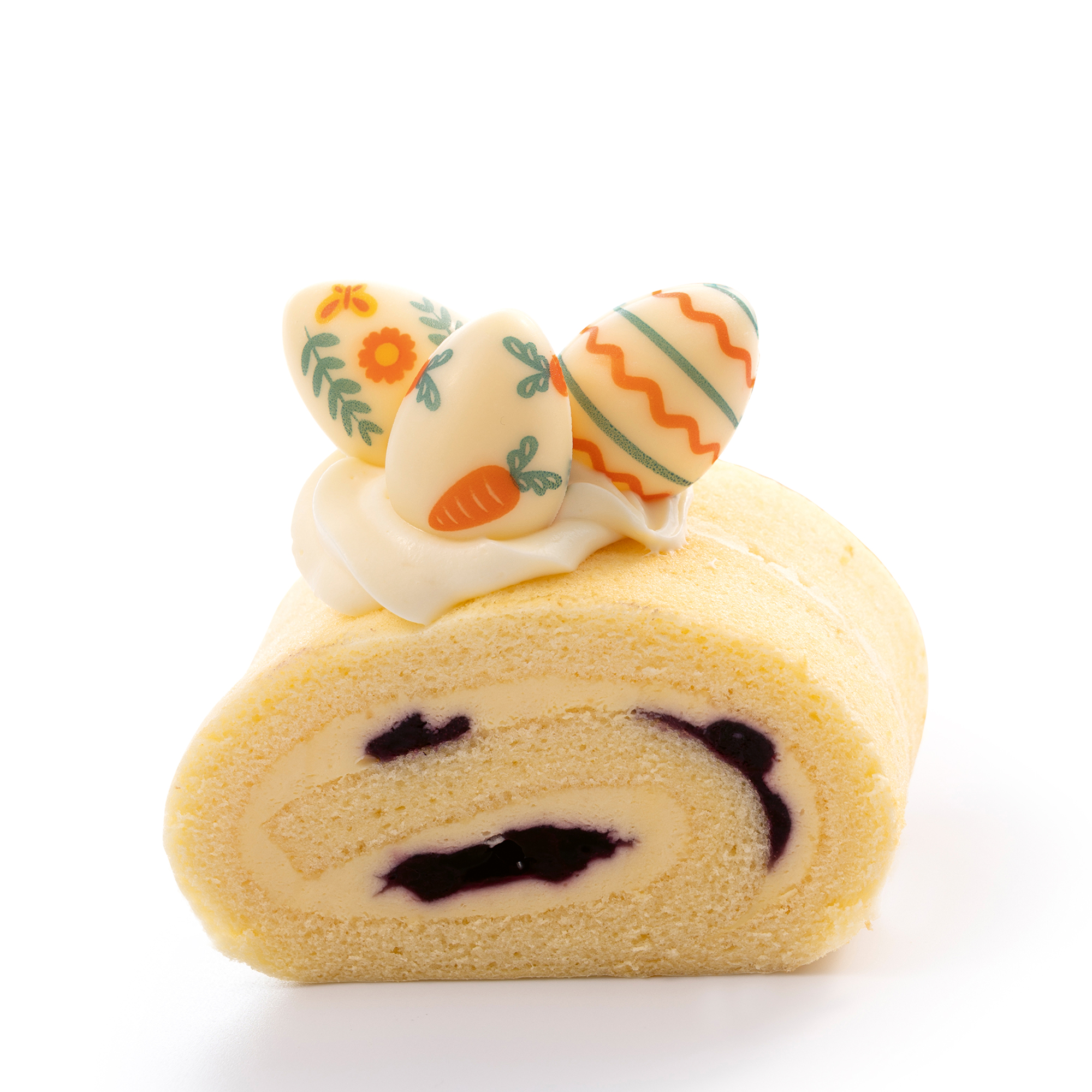 MINI EIER "OSTERDEKOR", WEISSE SCHOKOLADE BEDRUCKT