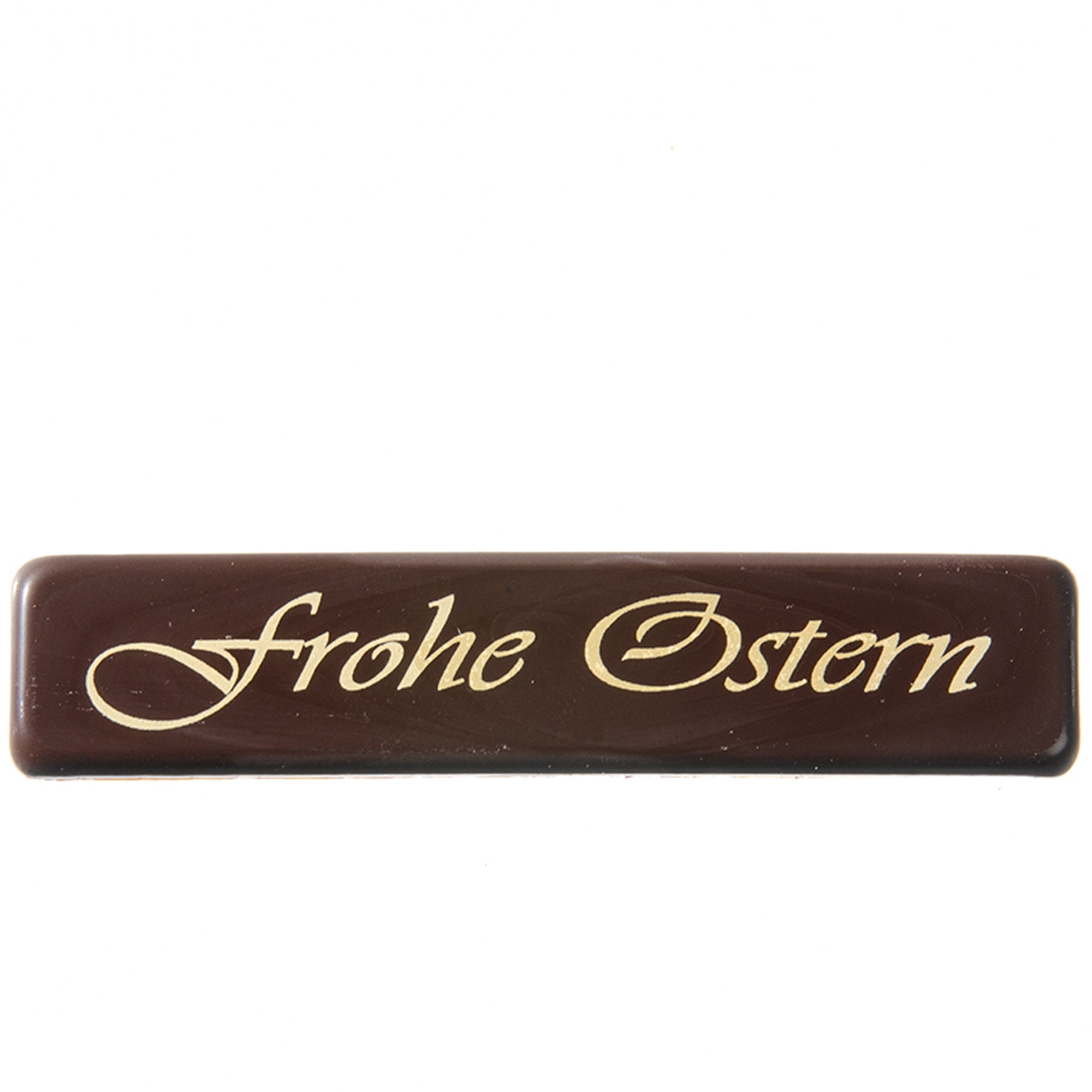 STREIFEN "FROHE OSTERN", DUNKLE SCHOKOLADE BEDRUCKT