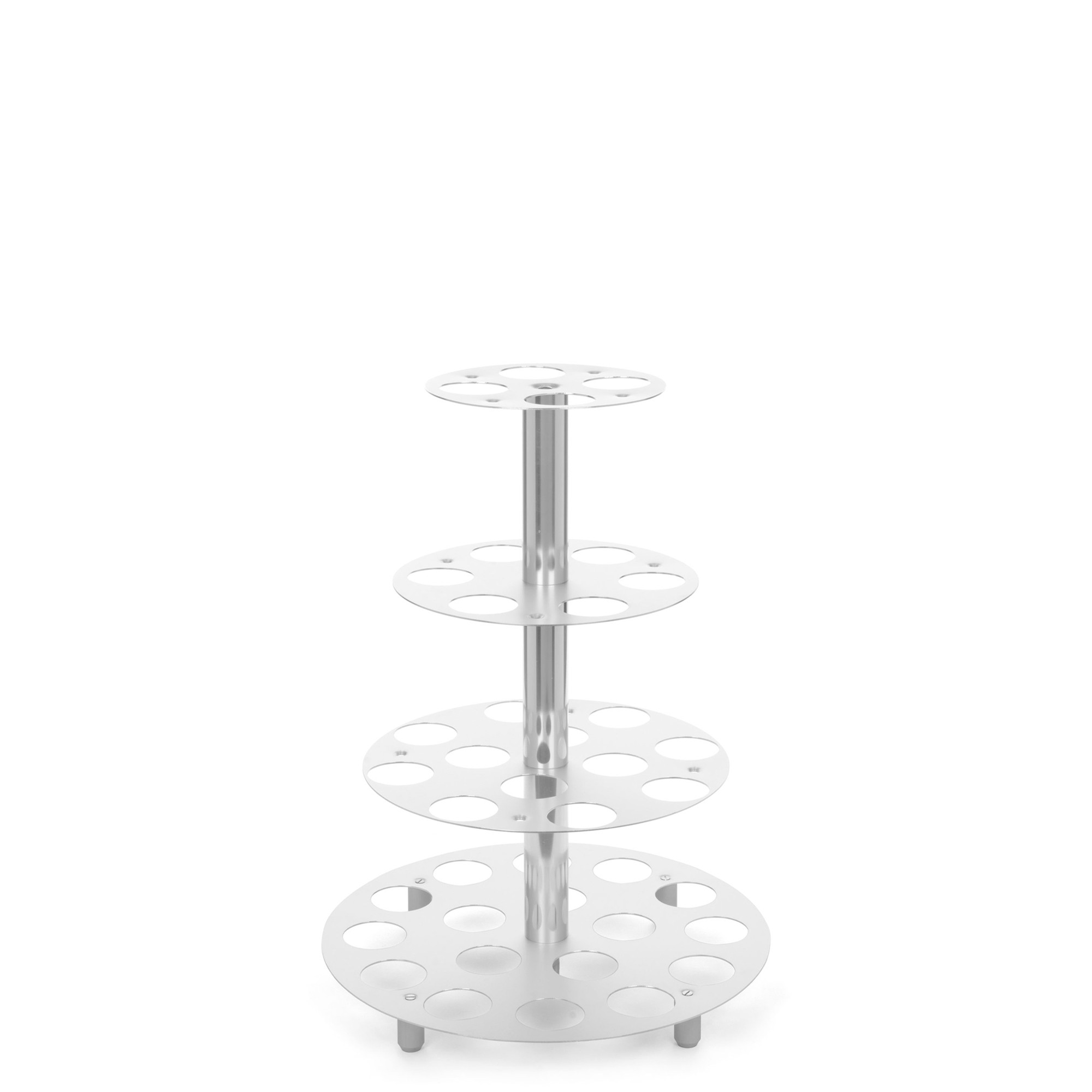 CUPCAKE TOWER CLASSIC 4 ALUMINIUM SILBER