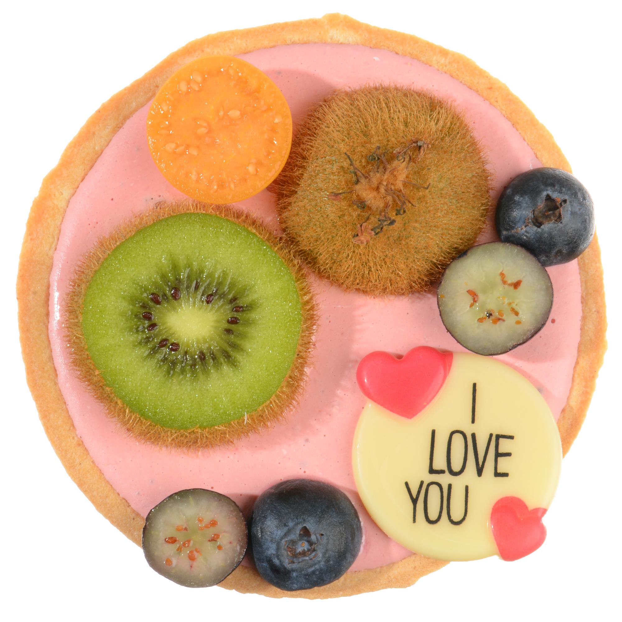 AUFLEGER "I LOVE YOU" MIT HERZCHEN, WEISSE SCHOKOLADE BEDRUCKT AUFLEGER "I LOVE YOU" MIT HERZCHEN, WEISSE SCHOKOLADE BEDRUCKT