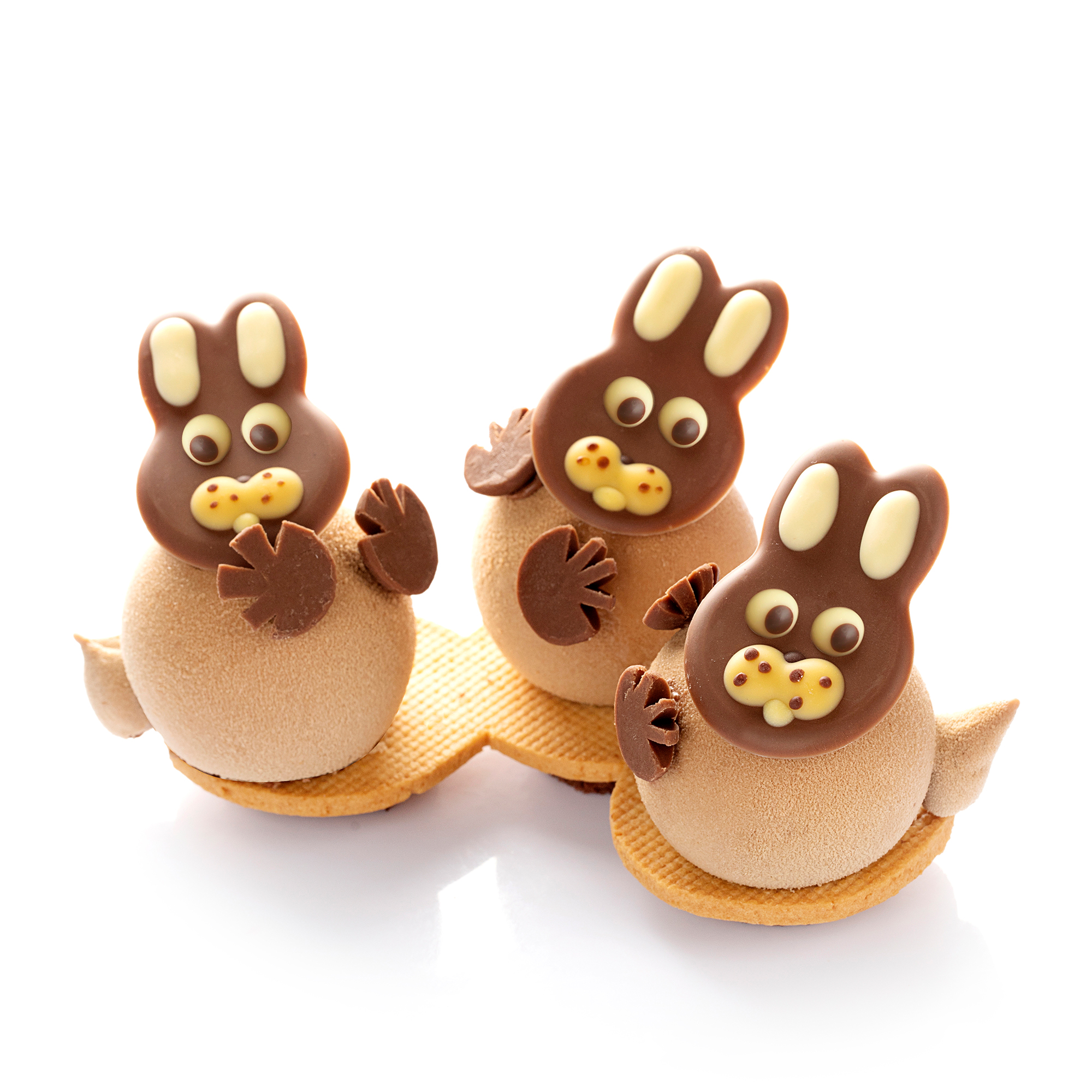 HASENGESICHT BRAUN, MILCHSCHOKOLADE UND SCHOKOLADE GEFÄRBT HASENGESICHT BRAUN, MILCHSCHOKOLADE UND SCHOKOLADE GEFÄRBT