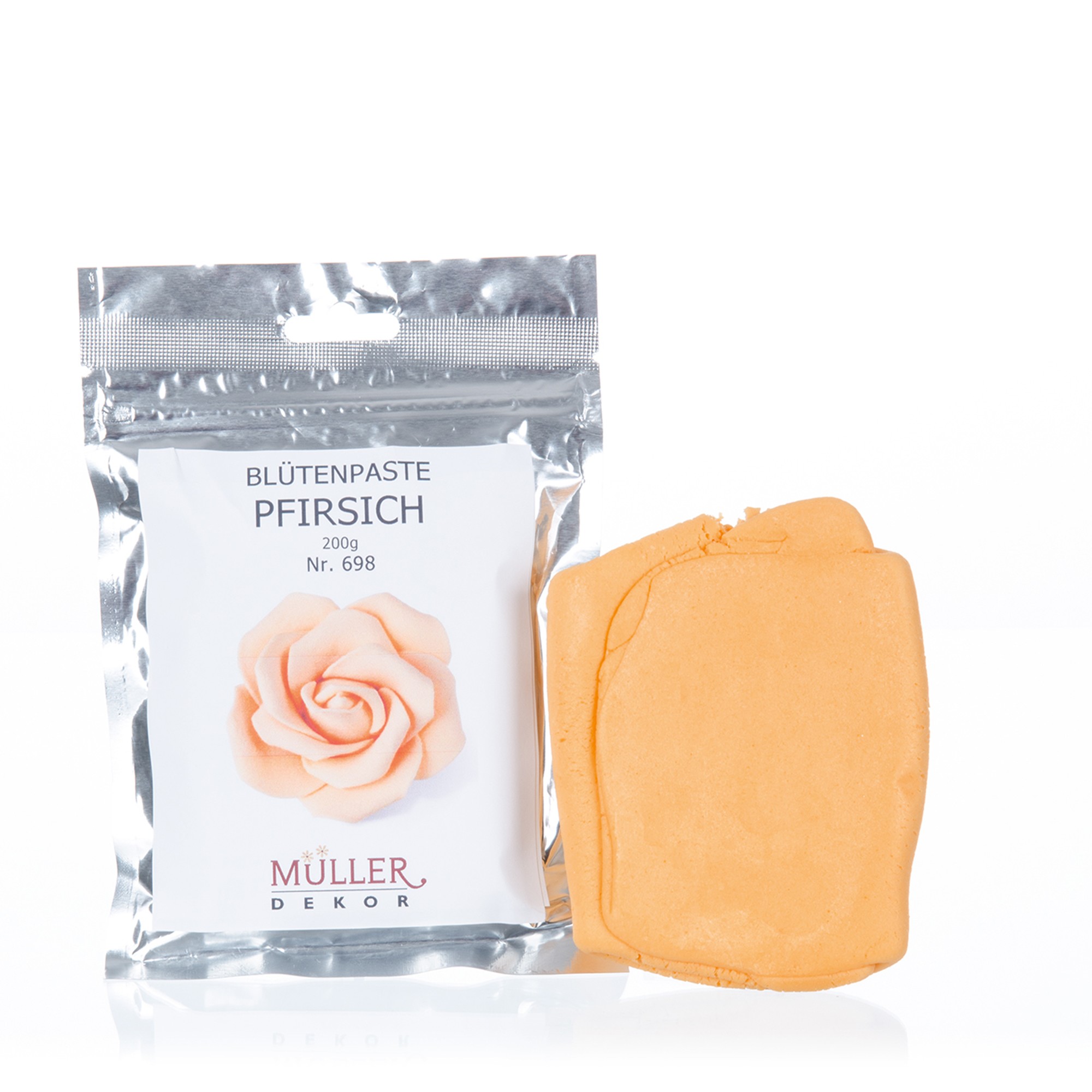 PFIRSICHFARBIGE BLÜTENPASTE