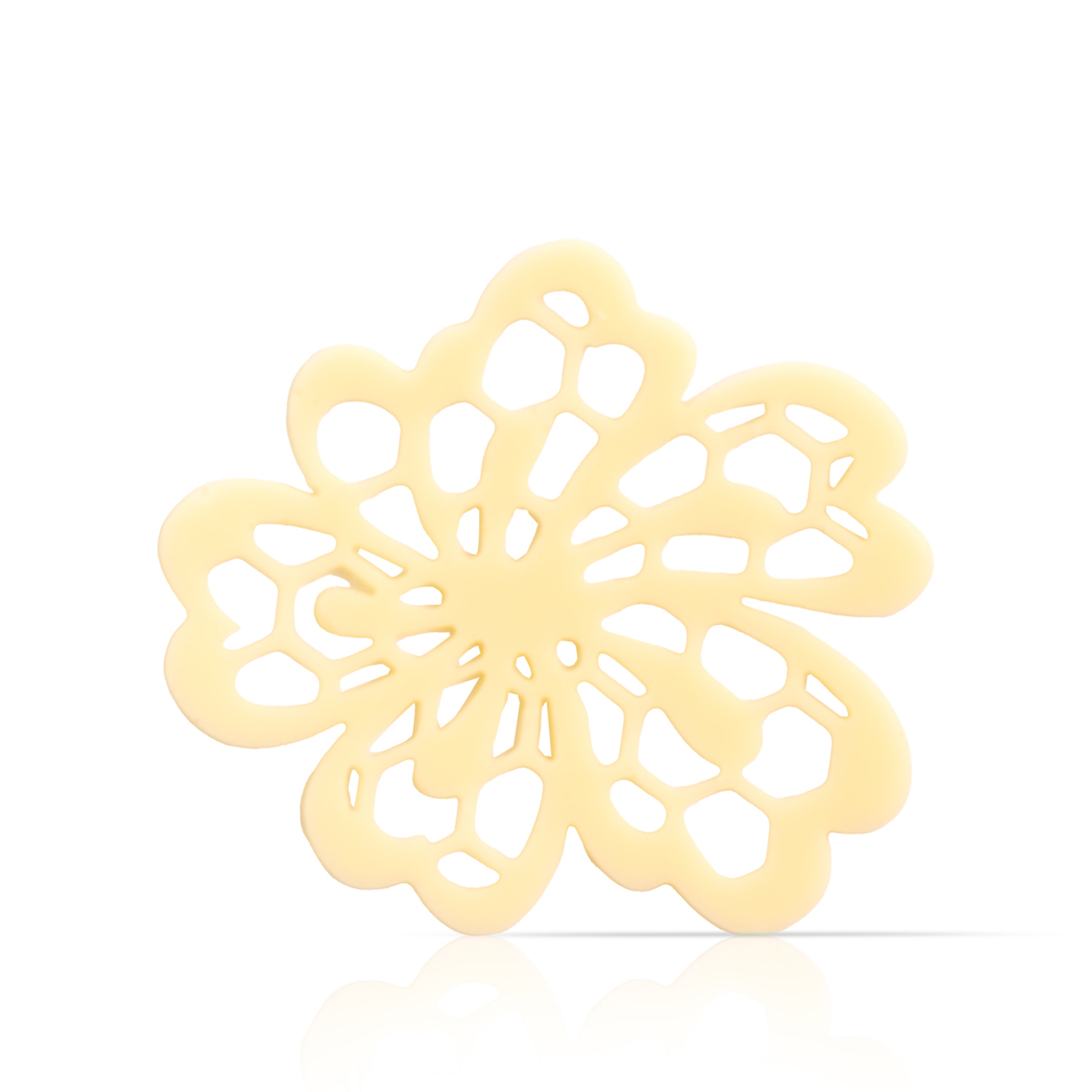 SPITZEN BLÜTEN GROSS, WEISSE SCHOKOLADE