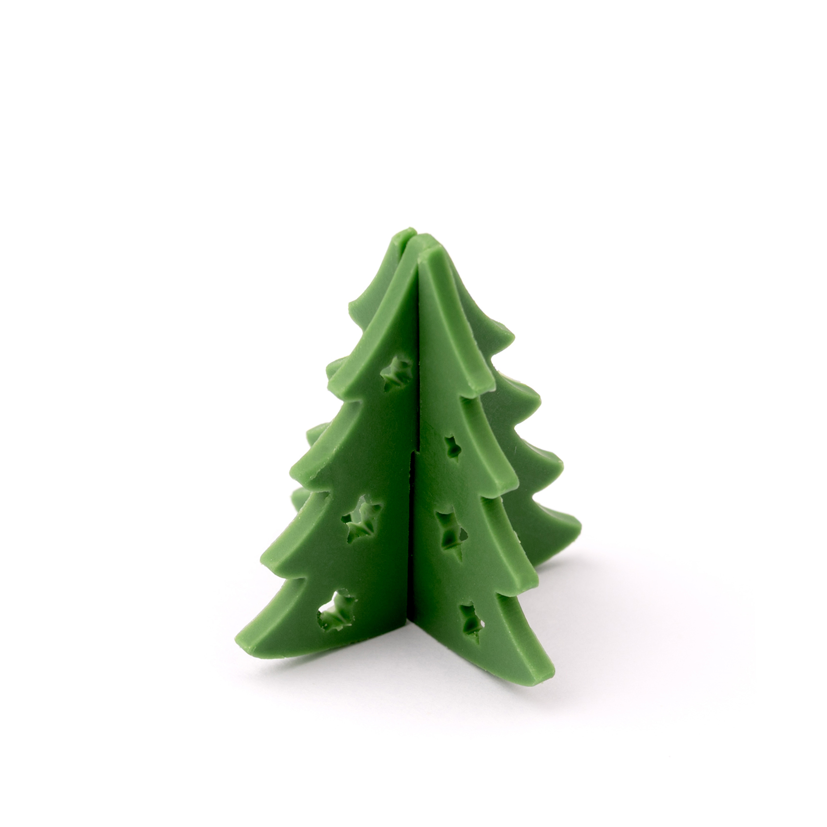 3D WEIHNACHTSBÄUME, WEISSE SCHOKOLADE GEFÄRBT