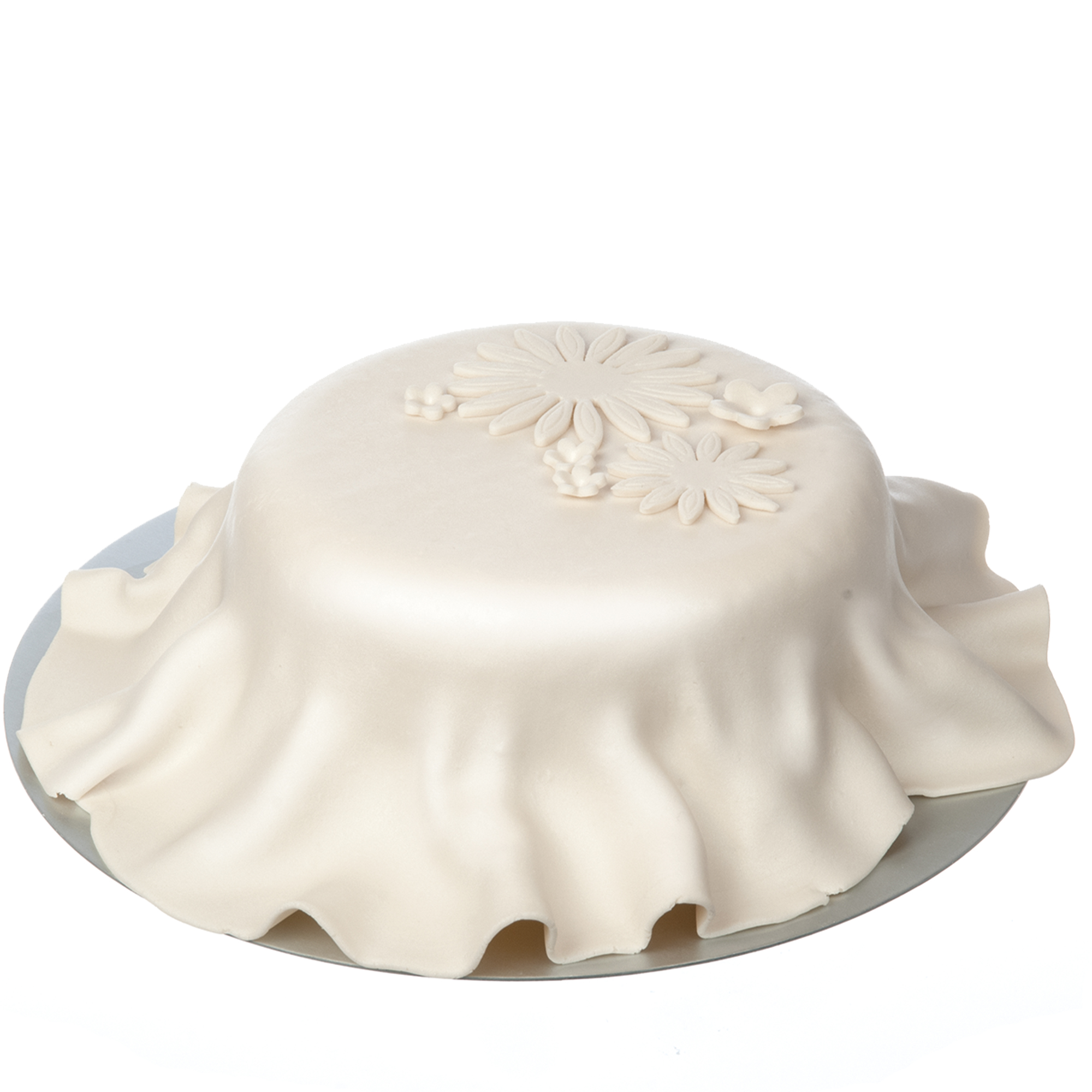 AUSROLLFONDANT "LUXURY" PERLWEISS, MIT KAKAOBUTTER