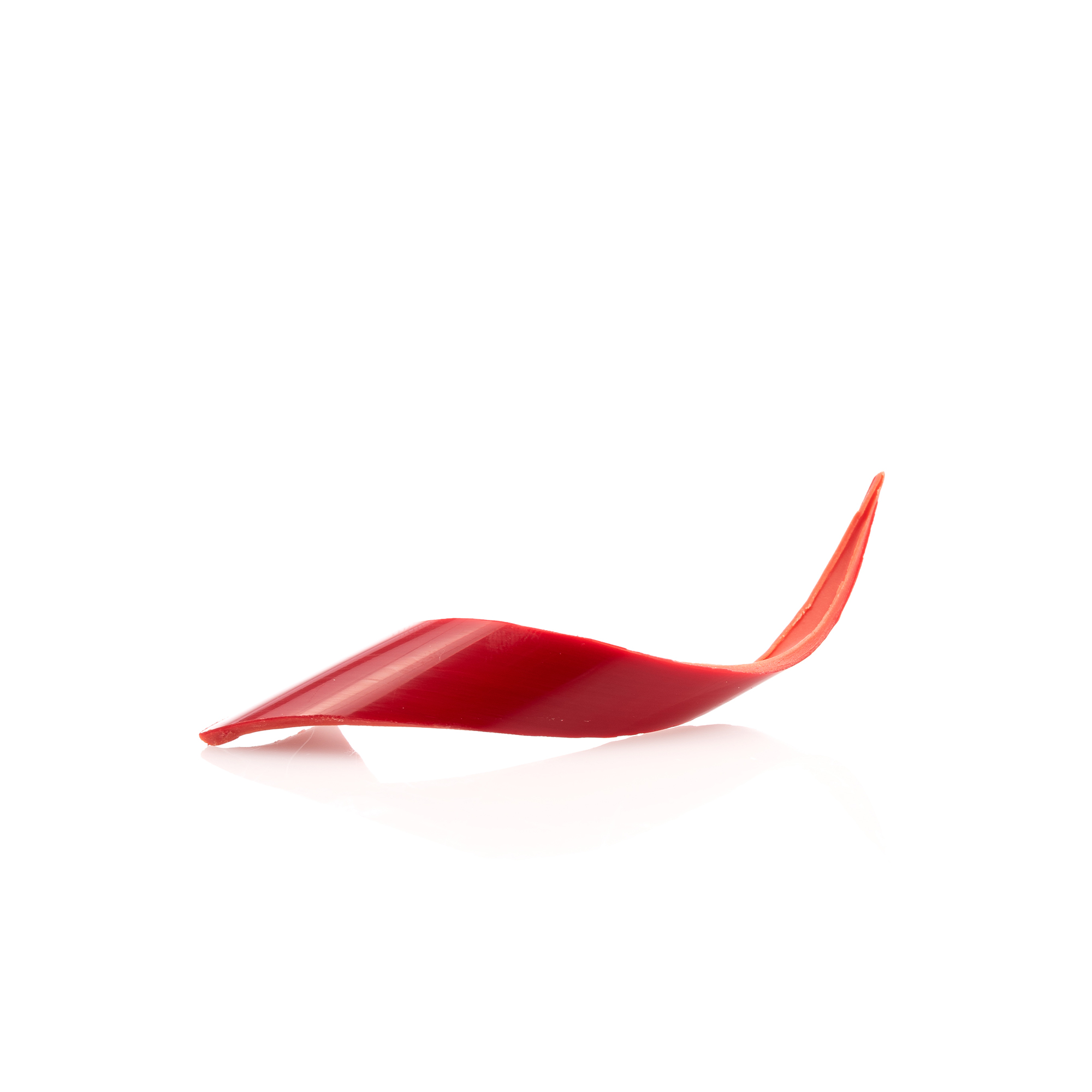 ROTE DEKORS GEDREHT, SCHOKOLADE BEDRUCKT