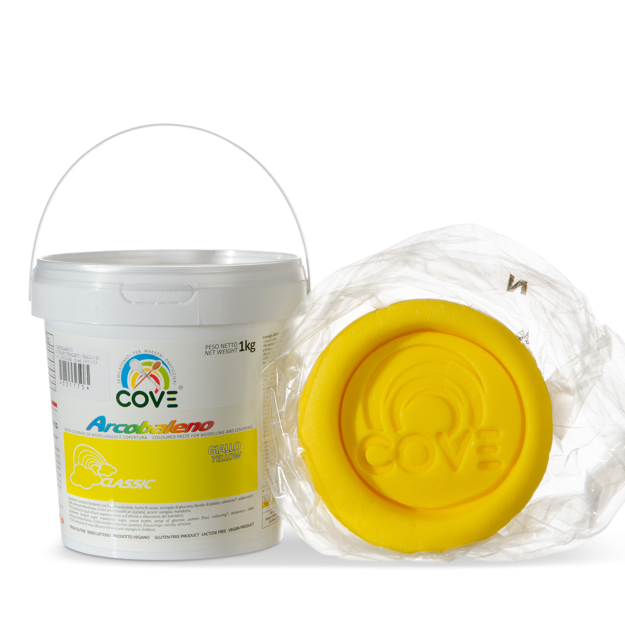 AUSROLLFONDANT "CLASSIC" GELB, MIT KAKAOBUTTER AUSROLLFONDANT "CLASSIC" GELB, MIT KAKAOBUTTER