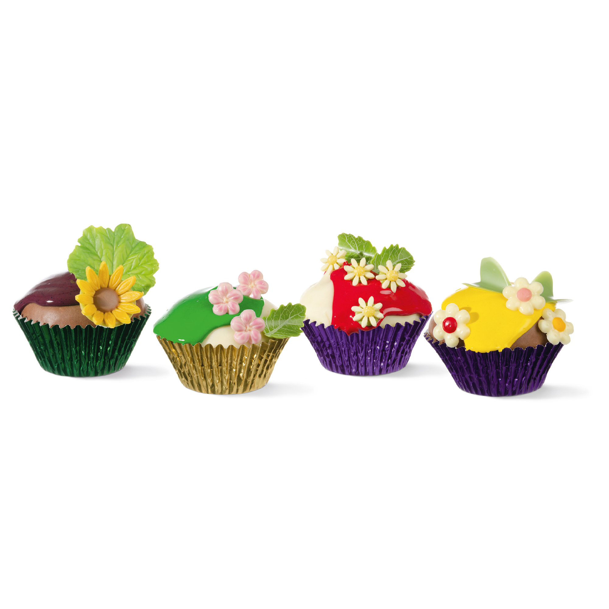 DUNKELLILA METALLIC CUPCAKE- & MUFFINKAPSELN, FOLIELAMINIERTER PERGAMENTERSATZ FETTDICHT