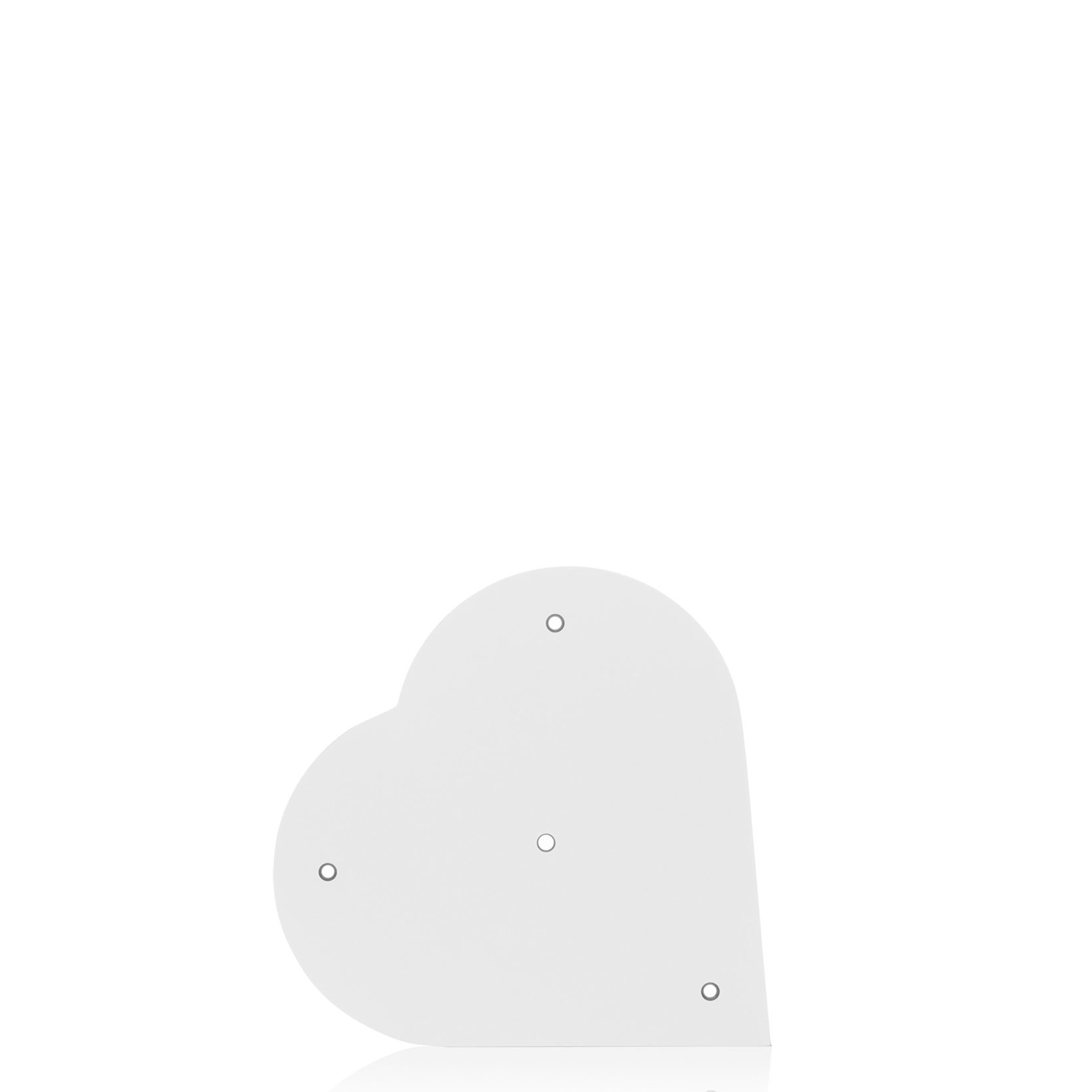 HERZ ETAGERENPLATTE 29 X 29 CM KUNSTSTOFF WEISS HERZ ETAGERENPLATTE 29 X 29 CM KUNSTSTOFF WEISS