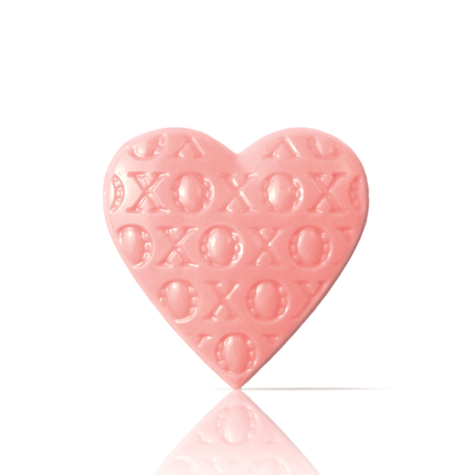 HERZEN "XOXO", WEISSE SCHOKOLADE GEFÄRBT HERZEN "XOXO", WEISSE SCHOKOLADE GEFÄRBT
