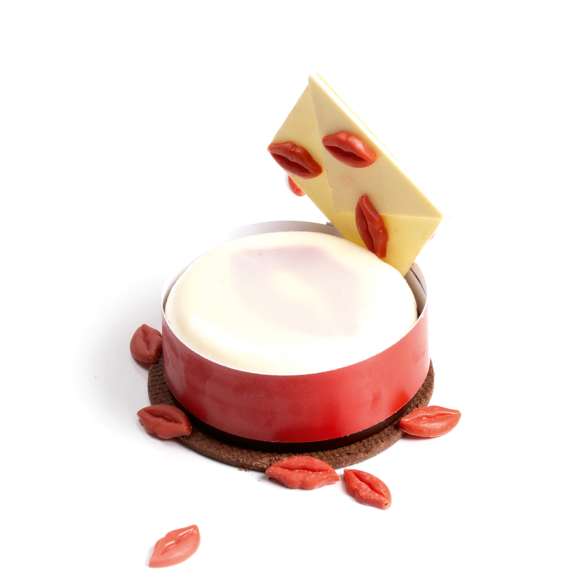 STREUDEKOR "HEISSE LIPPEN", SCHOKOLADE ROT GEFÄRBT STREUDEKOR "HEISSE LIPPEN", SCHOKOLADE ROT GEFÄRBT