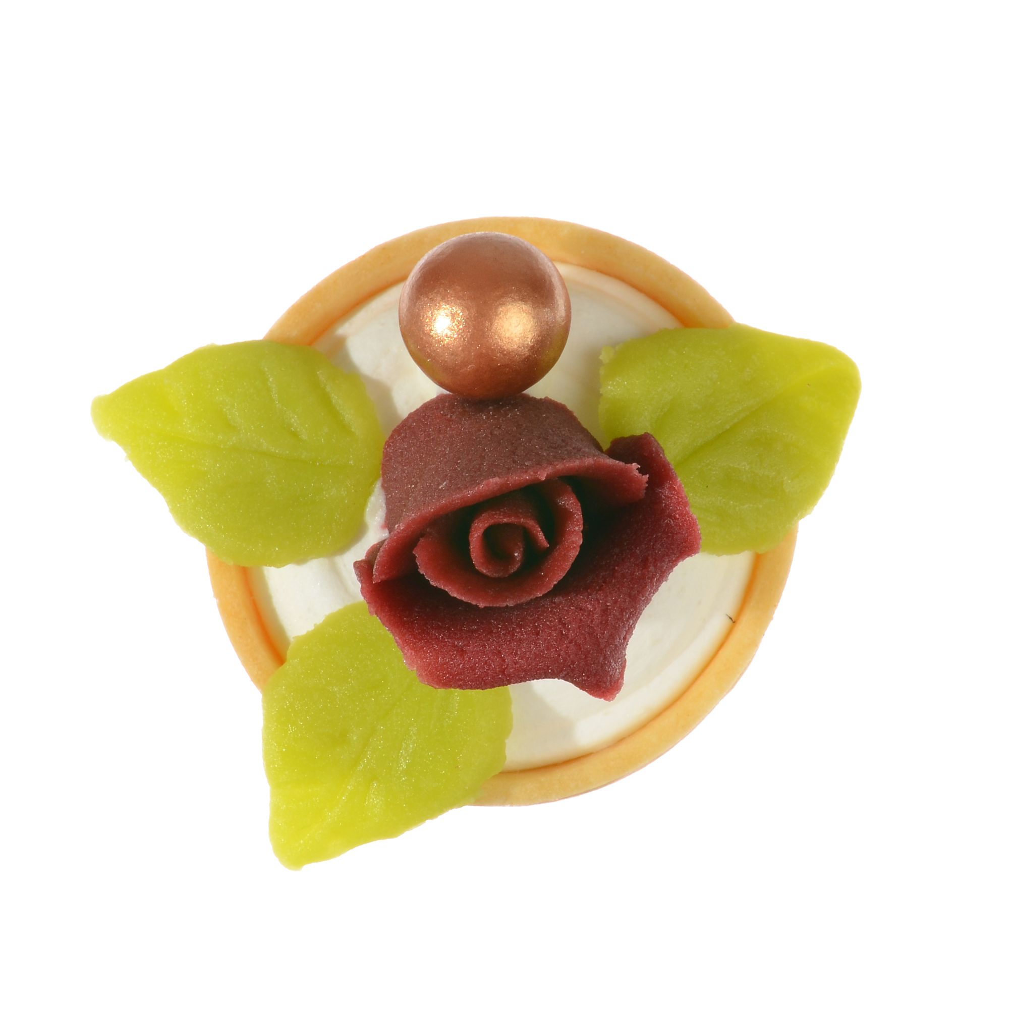 BURGUND ROSENKNOSPEN, MARZIPAN
