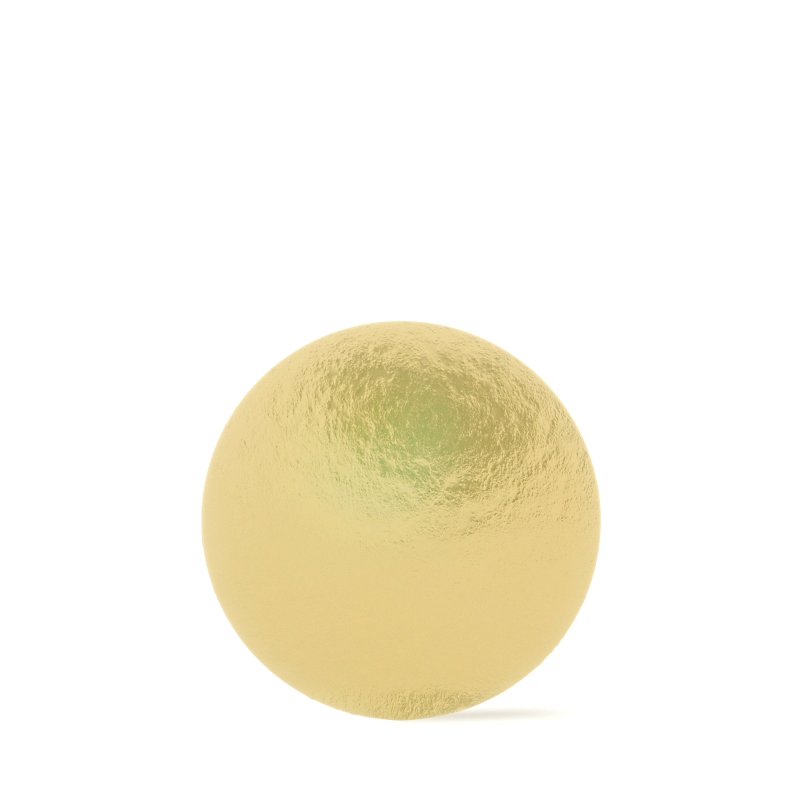 TORTENSCHEIBEN RUND 20 CM, AUS GOLD KASCHIERTEM KARTON