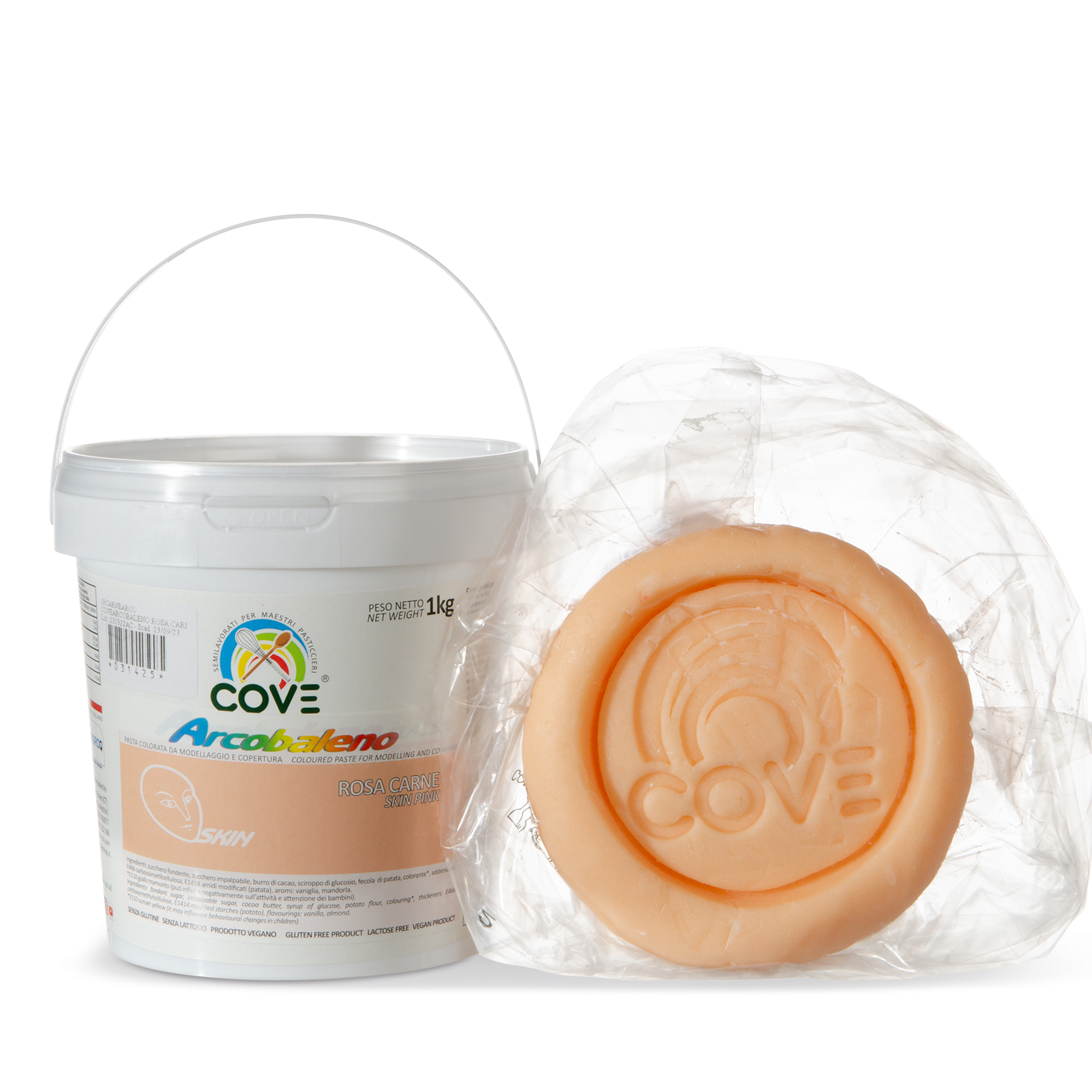 AUSROLLFONDANT "HAUTTÖNE" HAUTROSA, MIT KAKAOBUTTER AUSROLLFONDANT "HAUTTÖNE" HAUTROSA, MIT KAKAOBUTTER