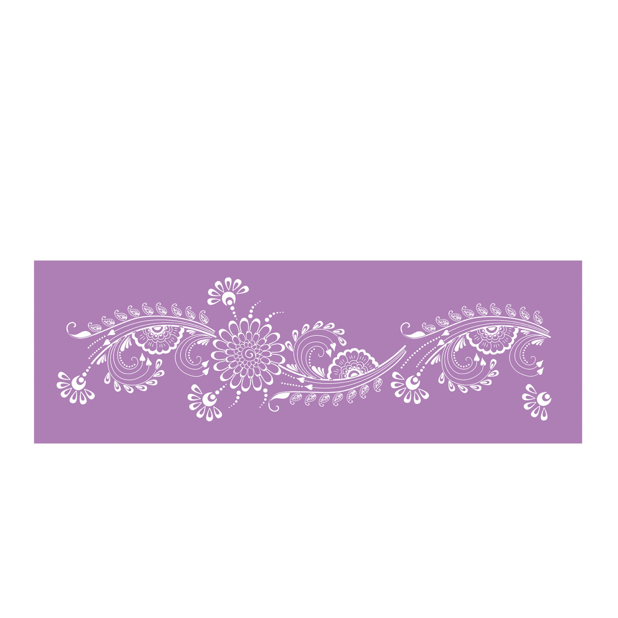 "DAHLIENRANKE" BORDÜRE, TEXTIL SCHABLONE "DAHLIENRANKE" BORDÜRE, TEXTIL SCHABLONE