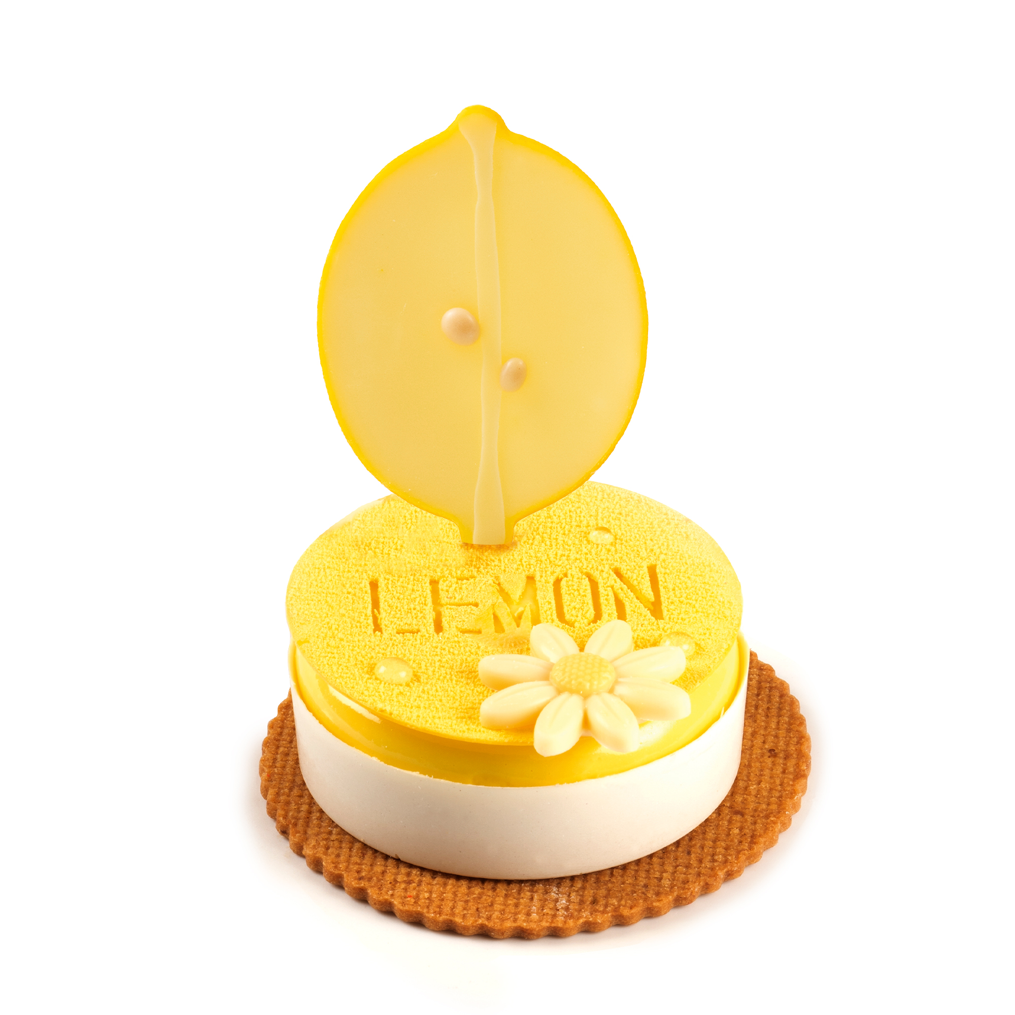 AUFLEGER "ZITRONE", WEISSE SCHOKOLADE GEFÄRBT AUFLEGER "ZITRONE", WEISSE SCHOKOLADE GEFÄRBT