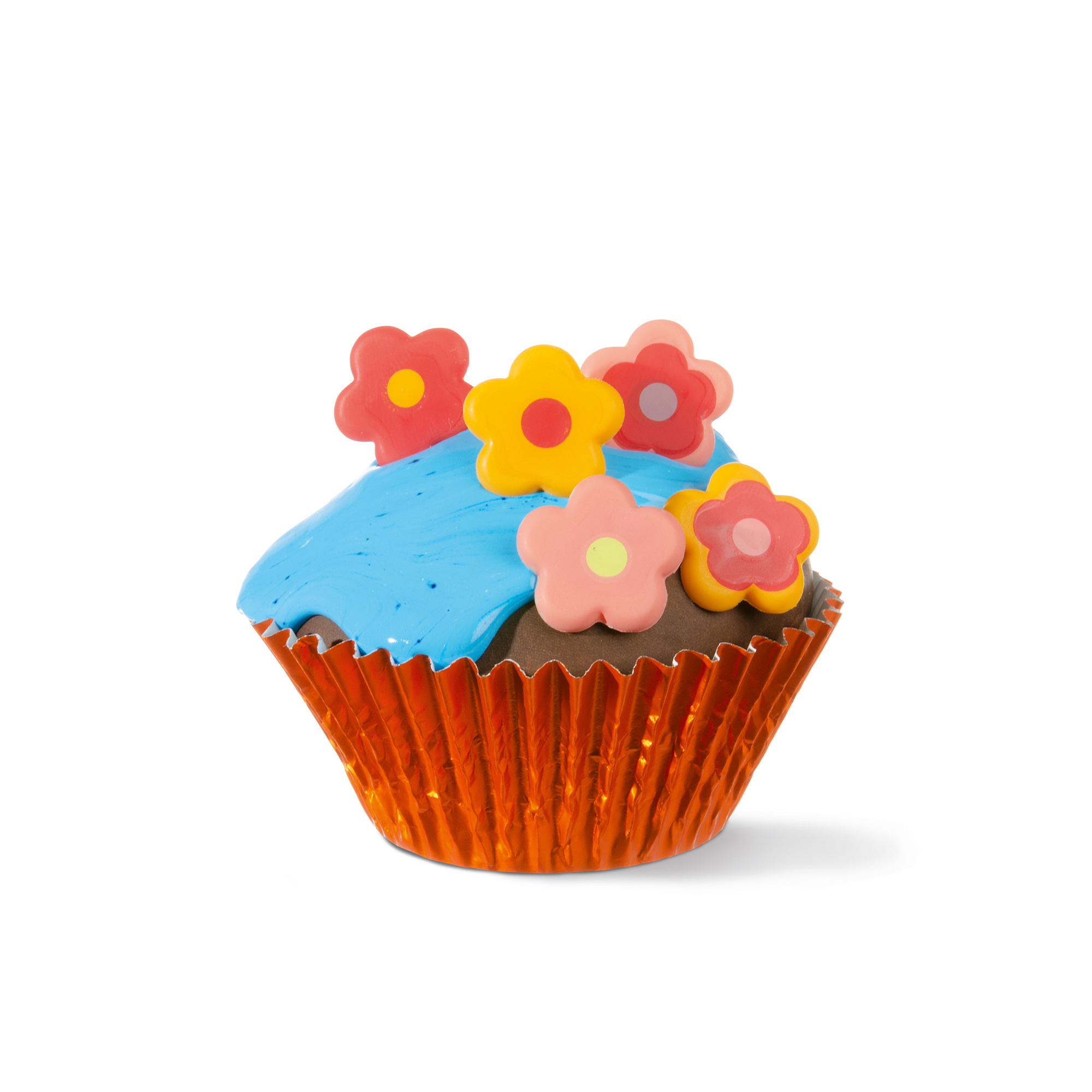 ORANGE METALLIC CUPCAKE- & MUFFINKAPSELN, FOLIELAMINIERTER PERGAMENTERSATZ FETTDICHT