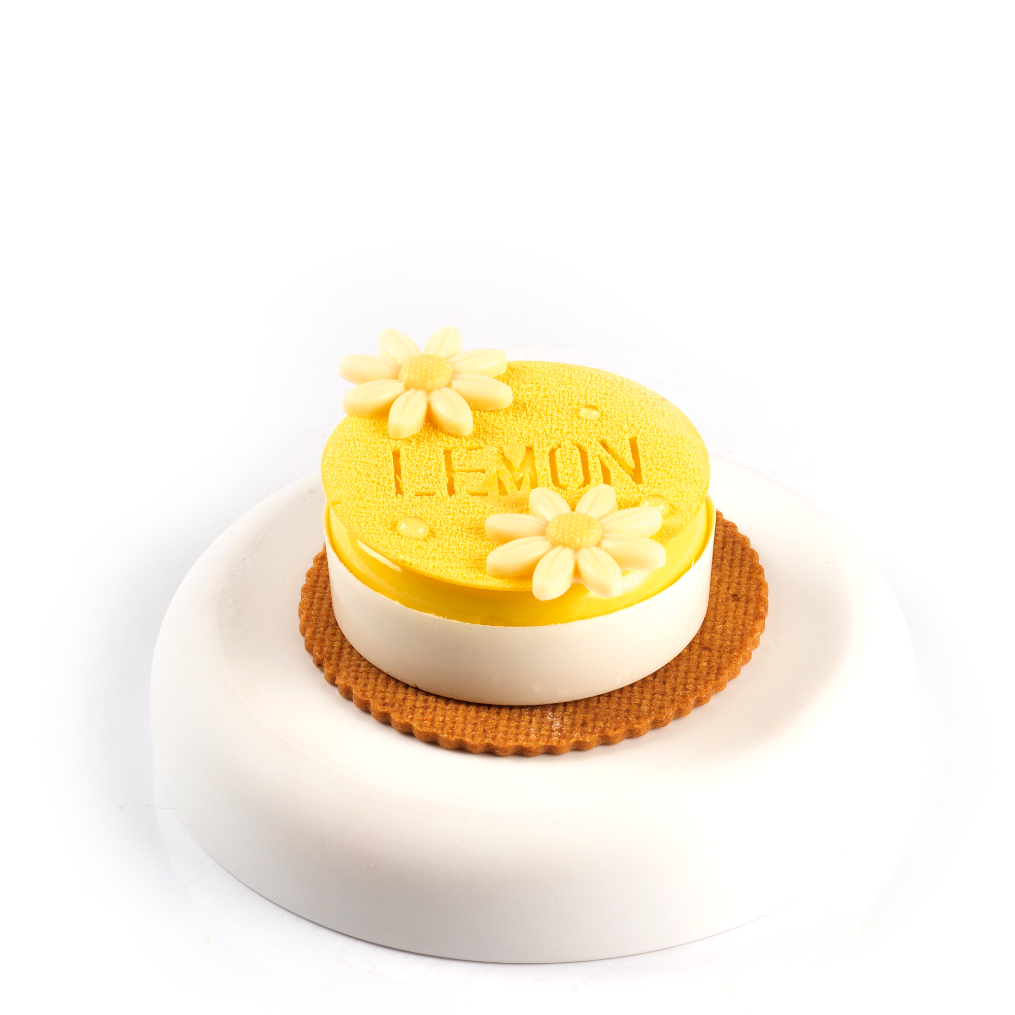 MARGERITEN MIT GELBER MITTE, WEISSE SCHOKOLADE GEFÄRBT MARGERITEN MIT GELBER MITTE, WEISSE SCHOKOLADE GEFÄRBT