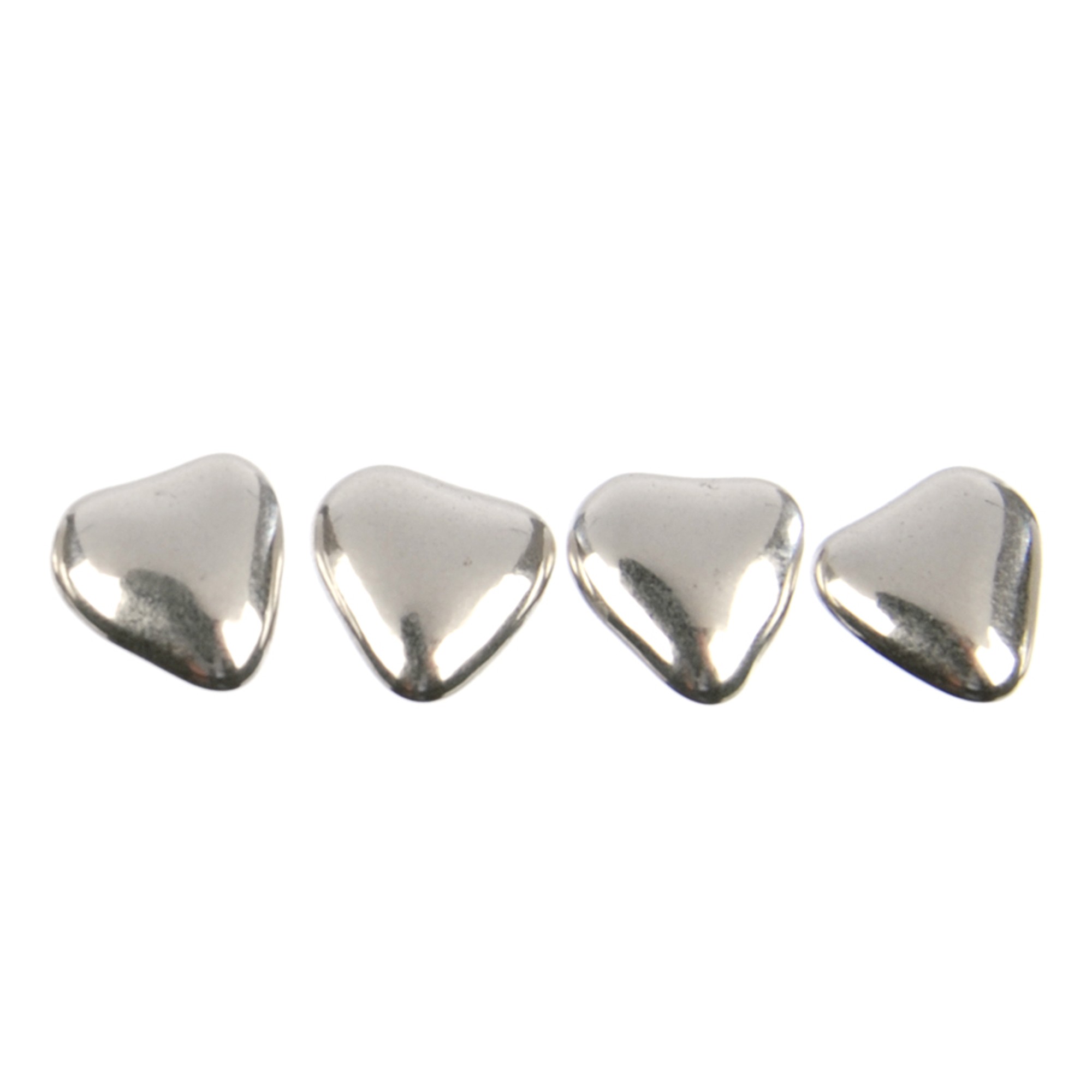 ECHTE SILBER HERZEN, ZUCKER DRAGIERT ECHTE SILBER HERZEN, ZUCKER DRAGIERT