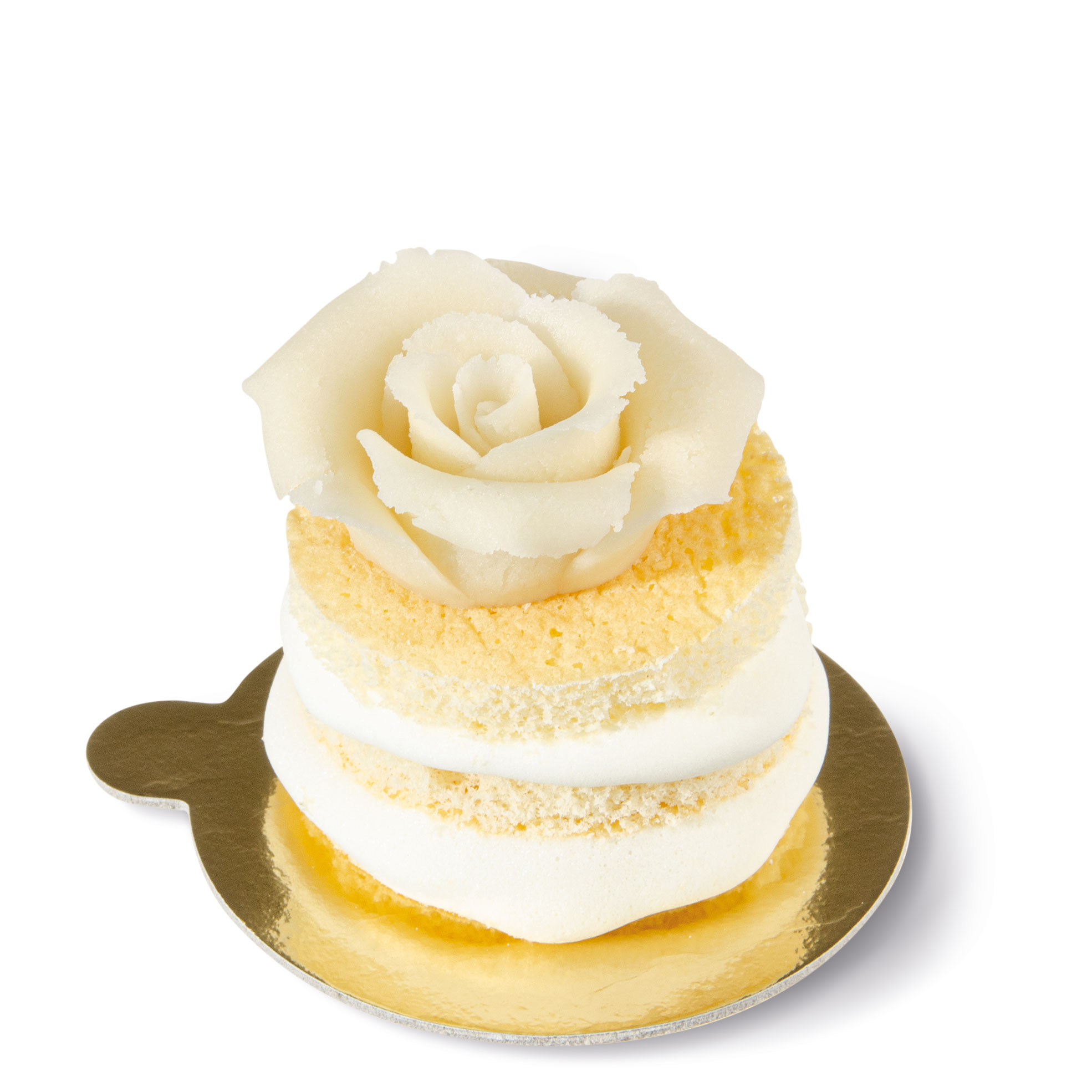 WEISSE ROSEN MITTELGROSS, MARZIPAN