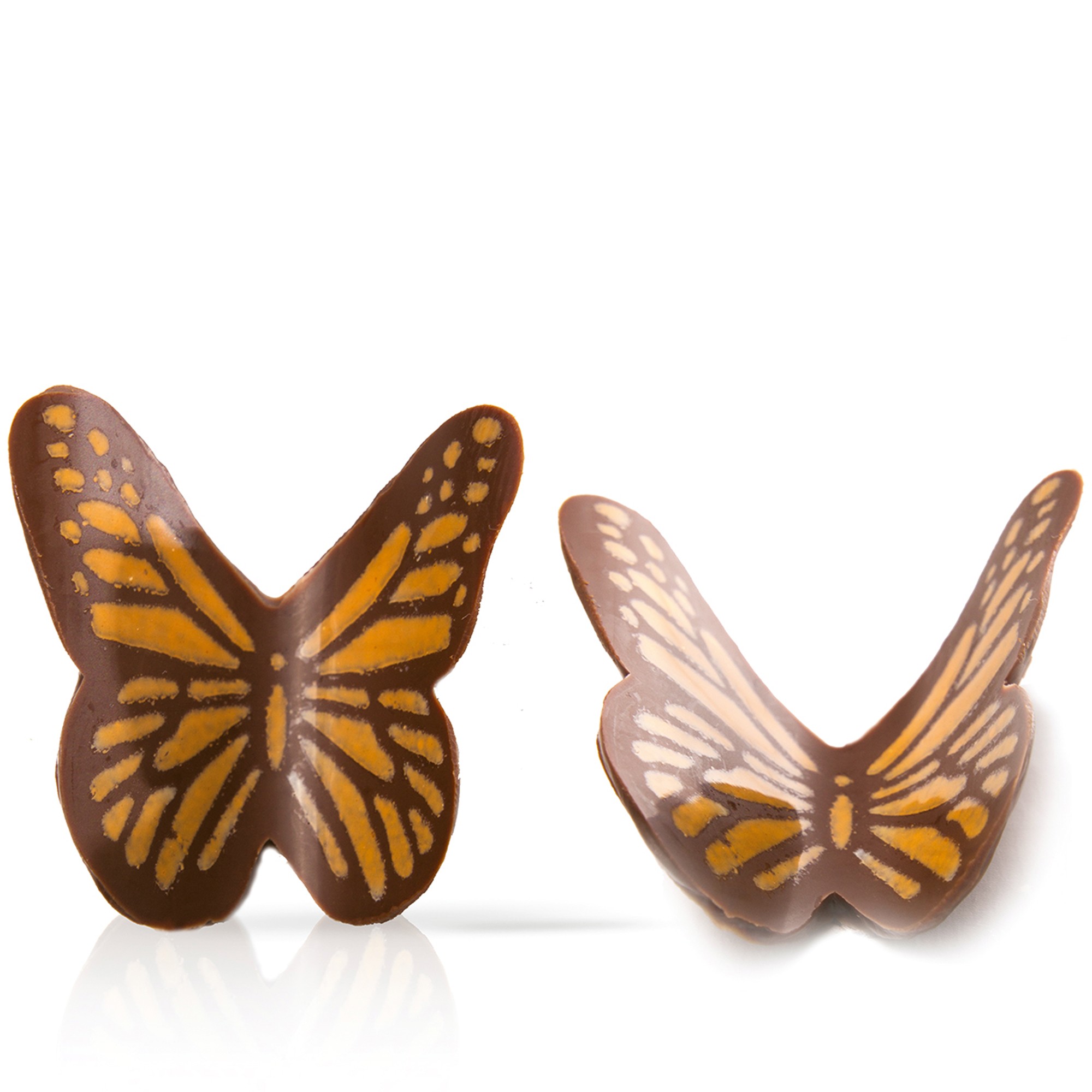 SCHMETTERLINGE BEDRUCKT, DUNKLE SCHOKOLADE SCHMETTERLINGE BEDRUCKT, DUNKLE SCHOKOLADE