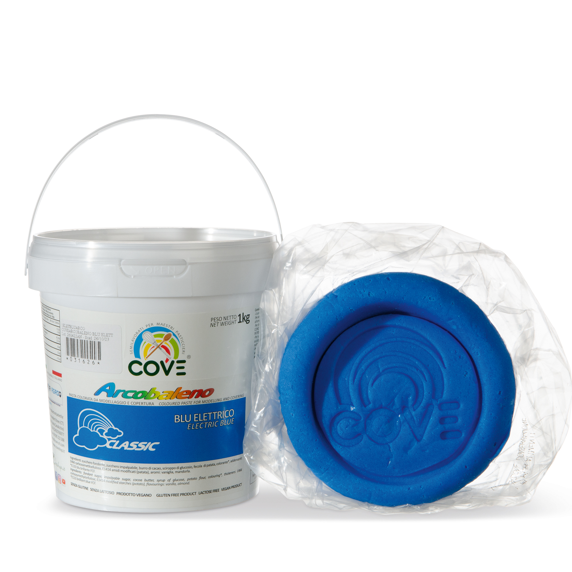 AUSROLLFONDANT "CLASSIC" BLAU, MIT KAKAOBUTTER AUSROLLFONDANT "CLASSIC" BLAU, MIT KAKAOBUTTER