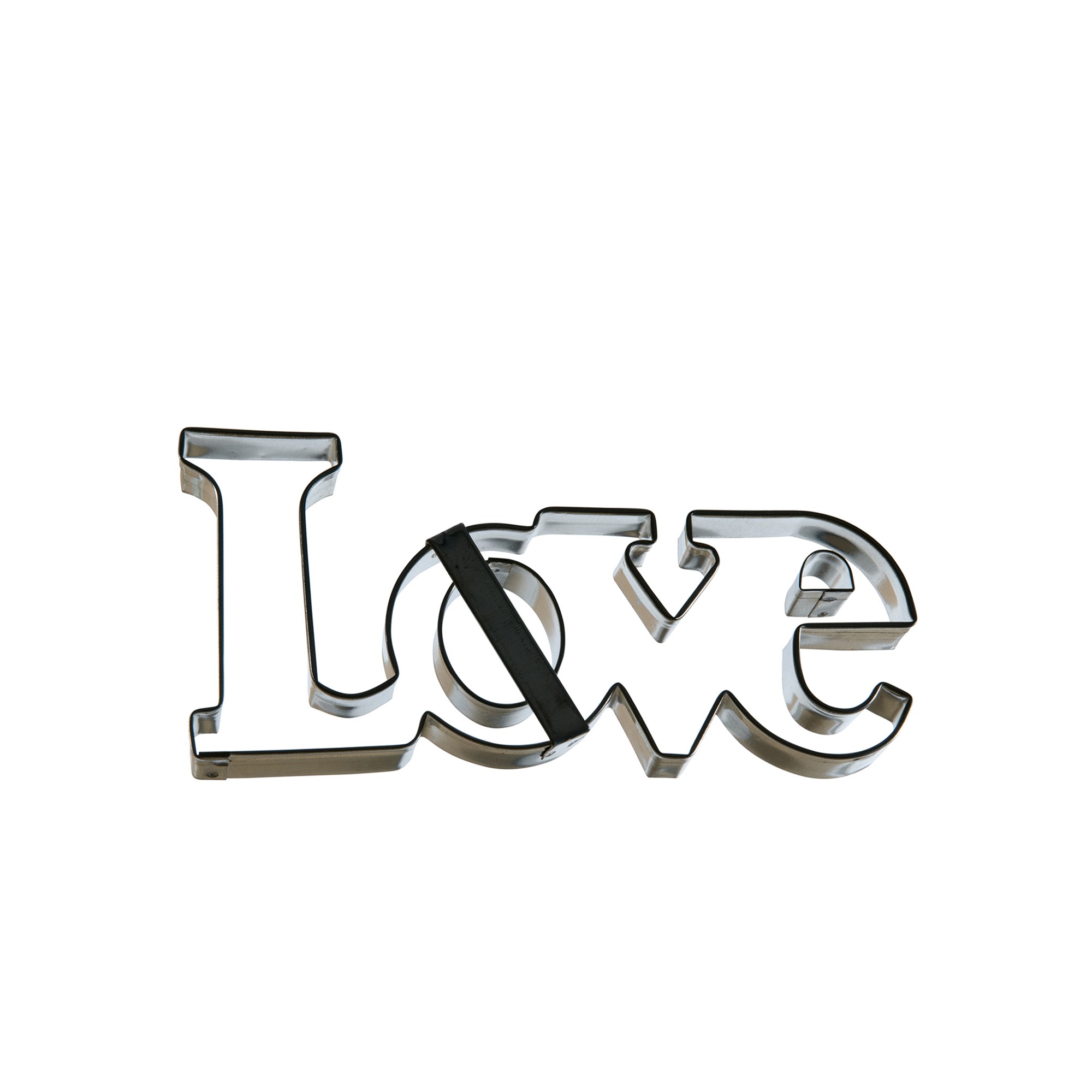 "LOVE" AUSSTECHER GROSS AUS WEISSBLECH "LOVE" AUSSTECHER GROSS AUS WEISSBLECH
