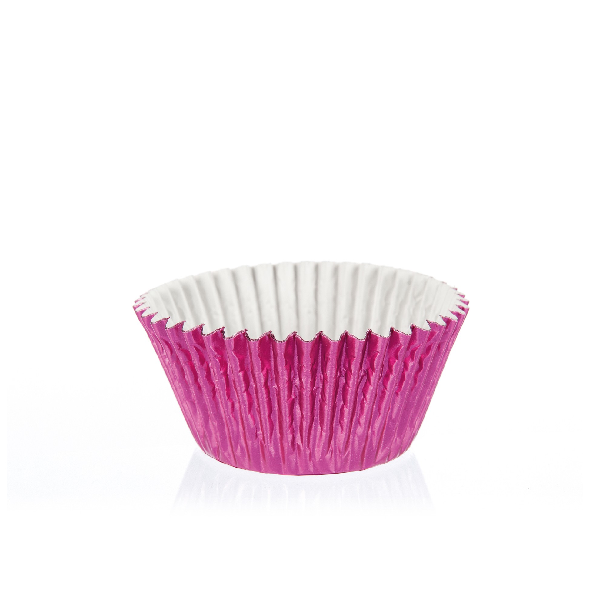 PINK METALLIC CUPCAKE- & MUFFINKAPSELN, FOLIELAMINIERTER PERGAMENTERSATZ FETTDICHT