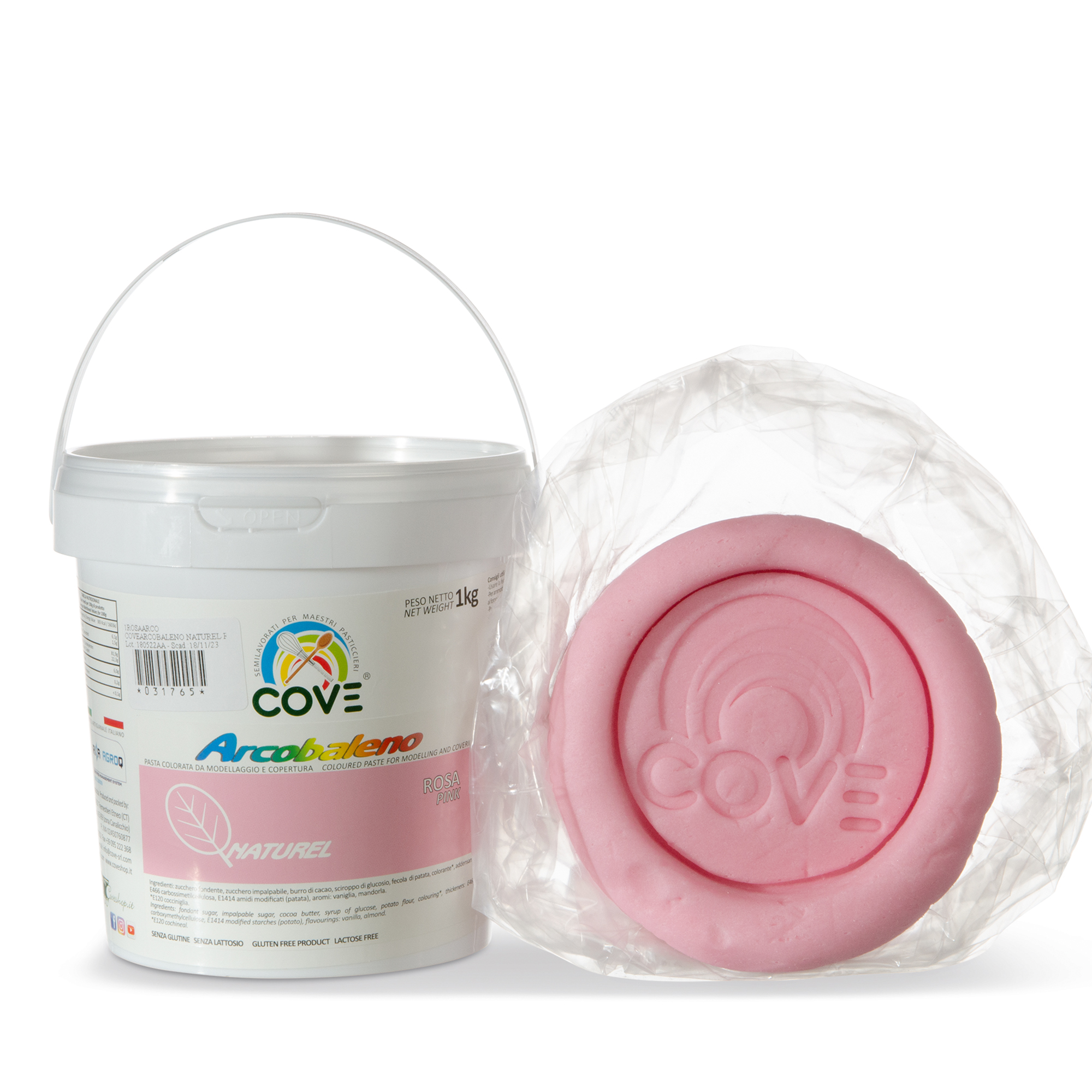 AUSROLLFONDANT "NATUR" ROSA, MIT KAKAOBUTTER AUSROLLFONDANT "NATUR" ROSA, MIT KAKAOBUTTER