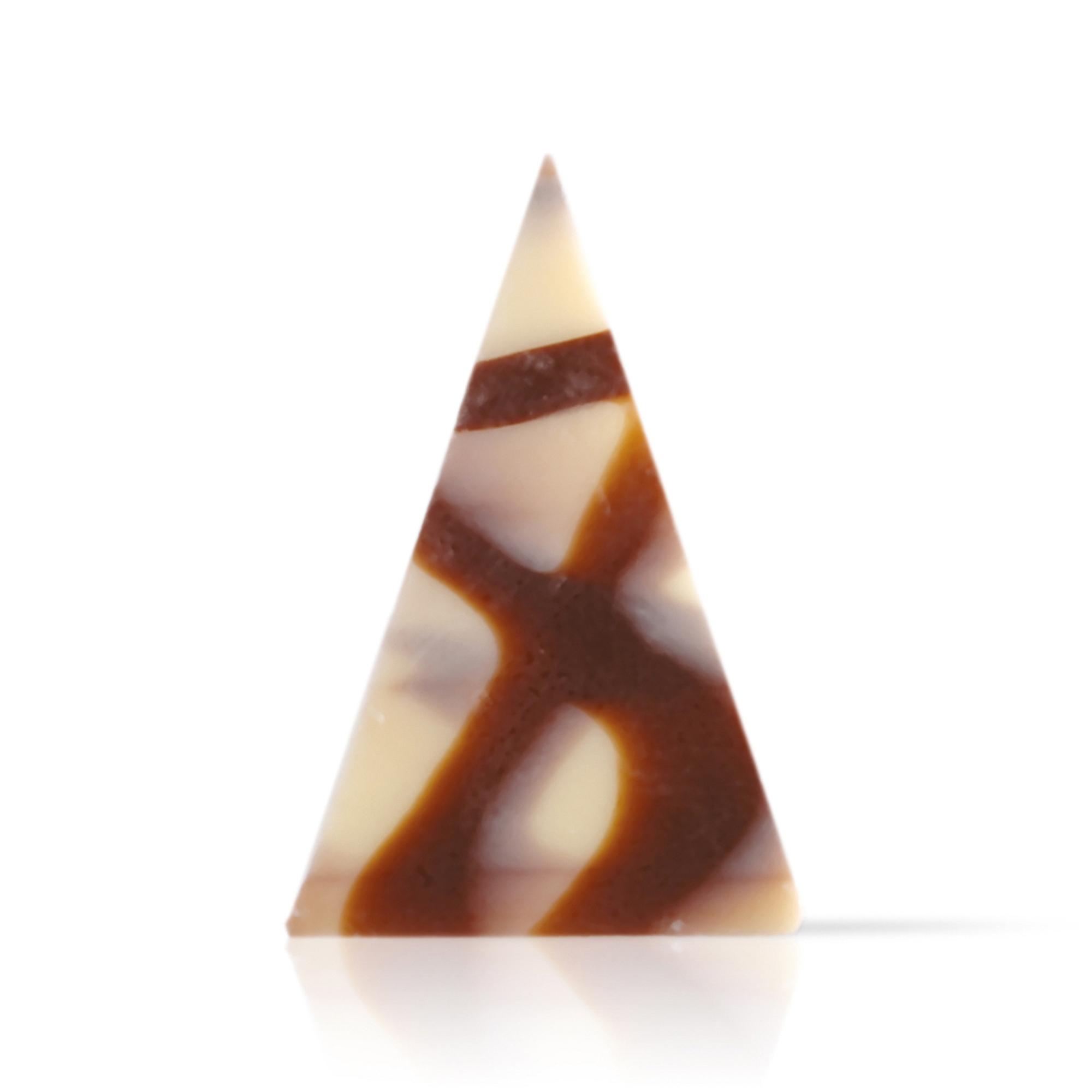 DREIECKE HELL-DUNKEL MARMORIERT, WEISSE UND DUNKLE SCHOKOLADE DREIECKE HELL-DUNKEL MARMORIERT, WEISSE UND DUNKLE SCHOKOLADE