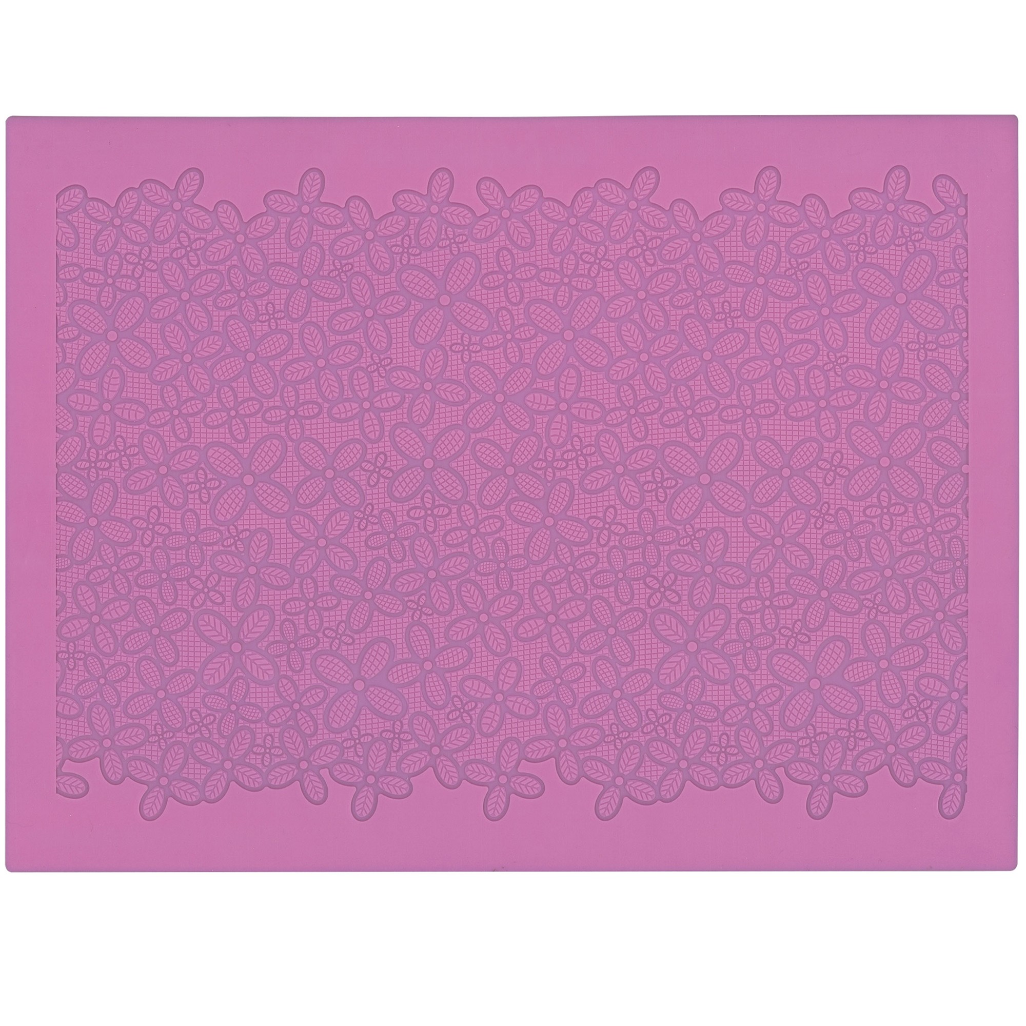 "BLÜTEN" FLÄCHE, DEKORMATTE AUS SILIKON