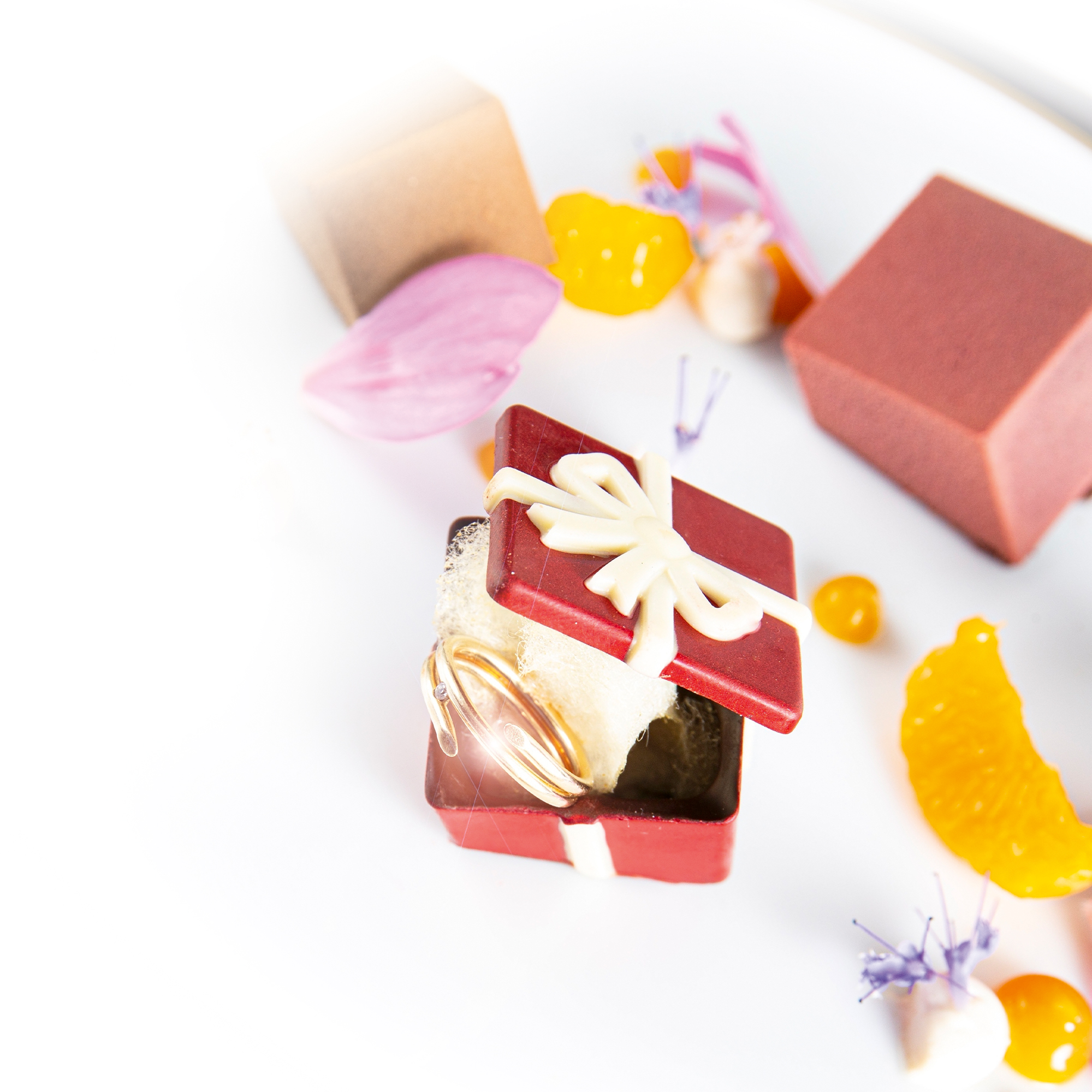 PRÄSENT BOXEN MIT DECKEL, DUNKLE SCHOKOLADE GEFÄRBT PRÄSENT BOXEN MIT DECKEL, DUNKLE SCHOKOLADE GEFÄRBT