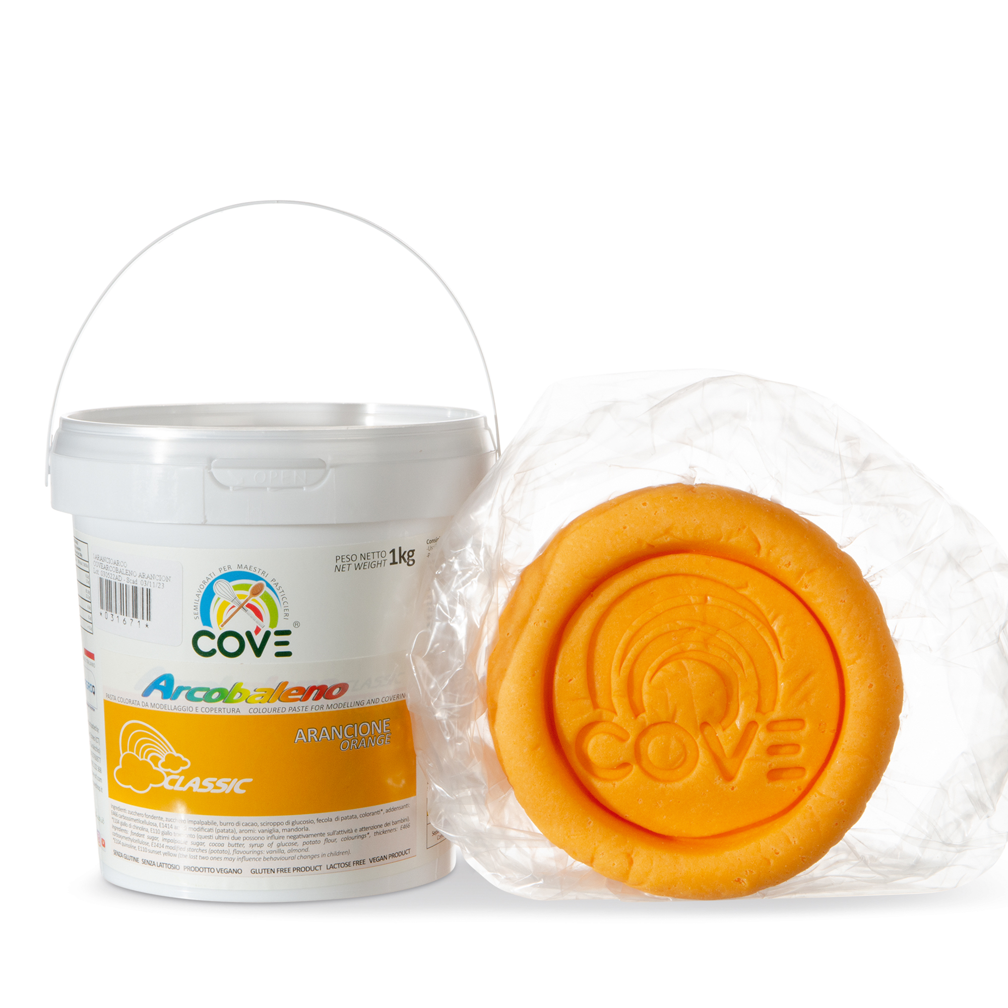 AUSROLLFONDANT "CLASSIC" ORANGE, MIT KAKAOBUTTER AUSROLLFONDANT "CLASSIC" ORANGE, MIT KAKAOBUTTER