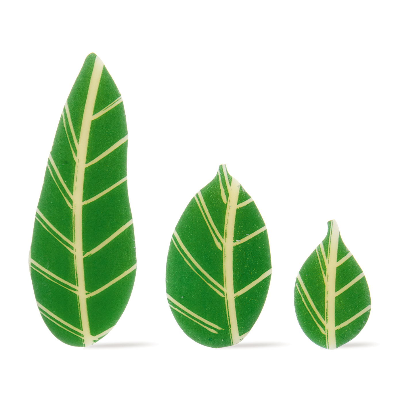 BLÄTTER SORTIERT, WEISSE SCHOKOLADE BEDRUCKT BLÄTTER SORTIERT, WEISSE SCHOKOLADE BEDRUCKT