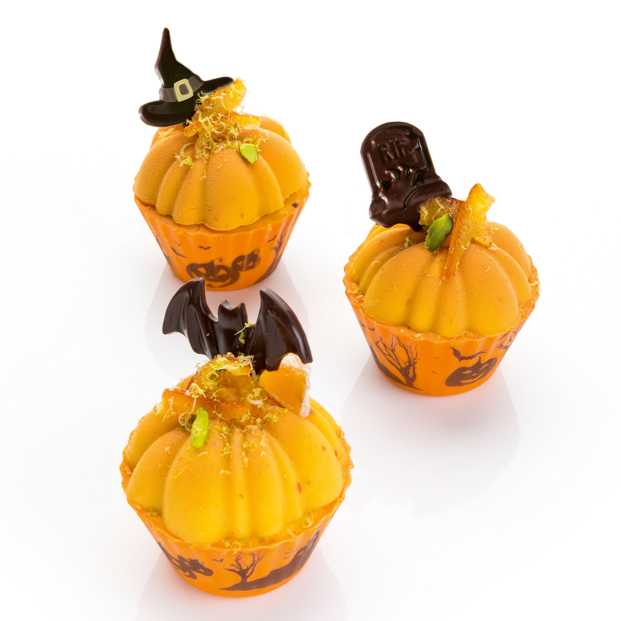 HALLOWEEN CUPS, FARBIGE SCHOKOLADE BEDRUCKT