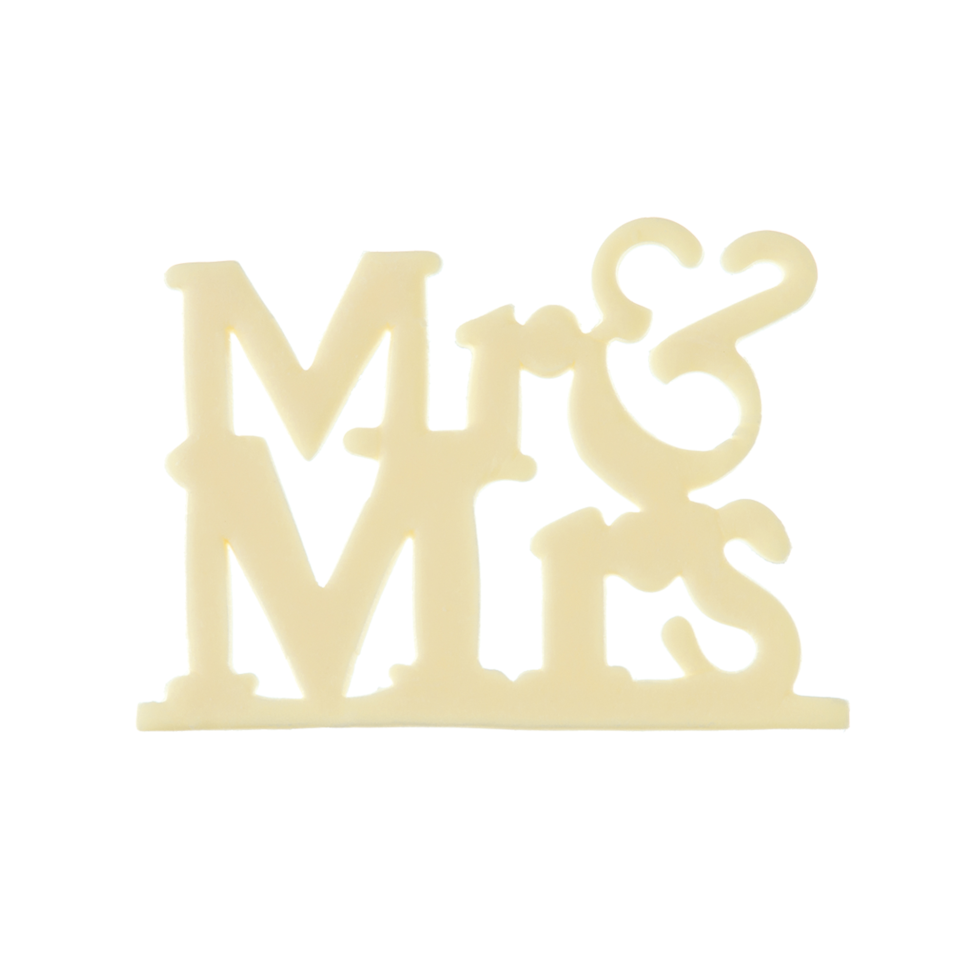 "MR & MRS" AUSSTECHER AUS WEISSBLECH